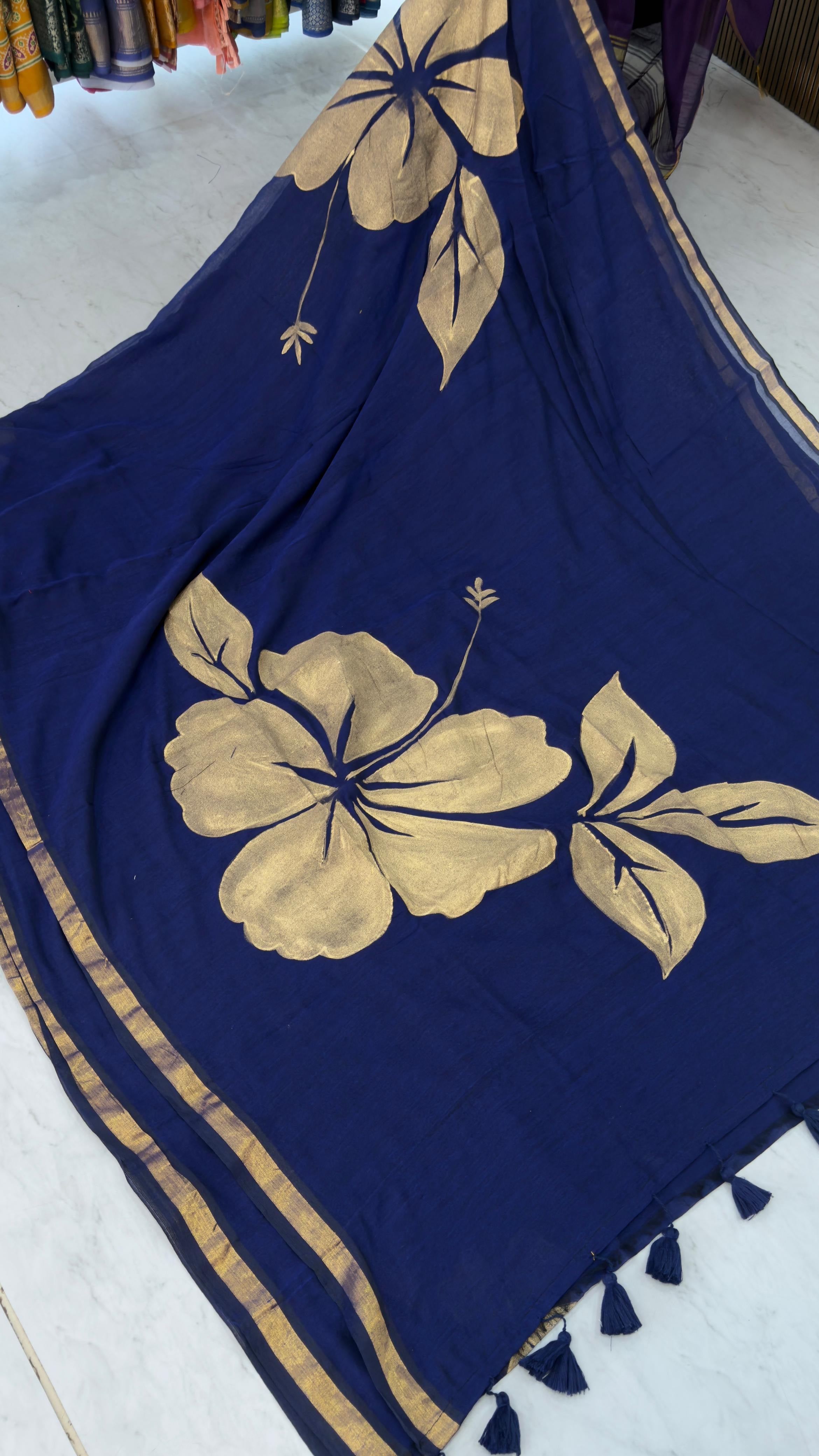 Mul cotton sarees(No blouse)