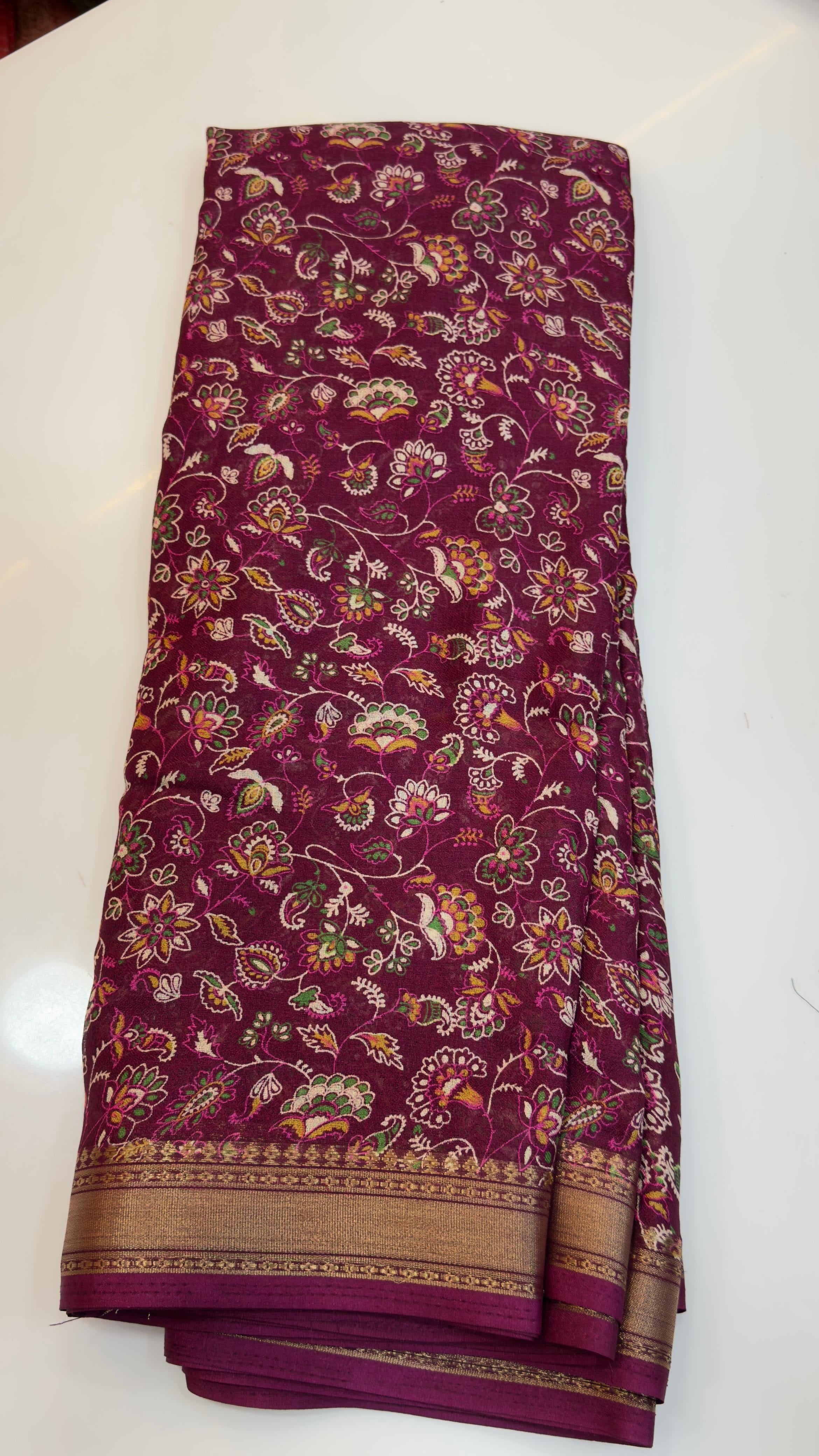 Kalamkari marshmallow sarees