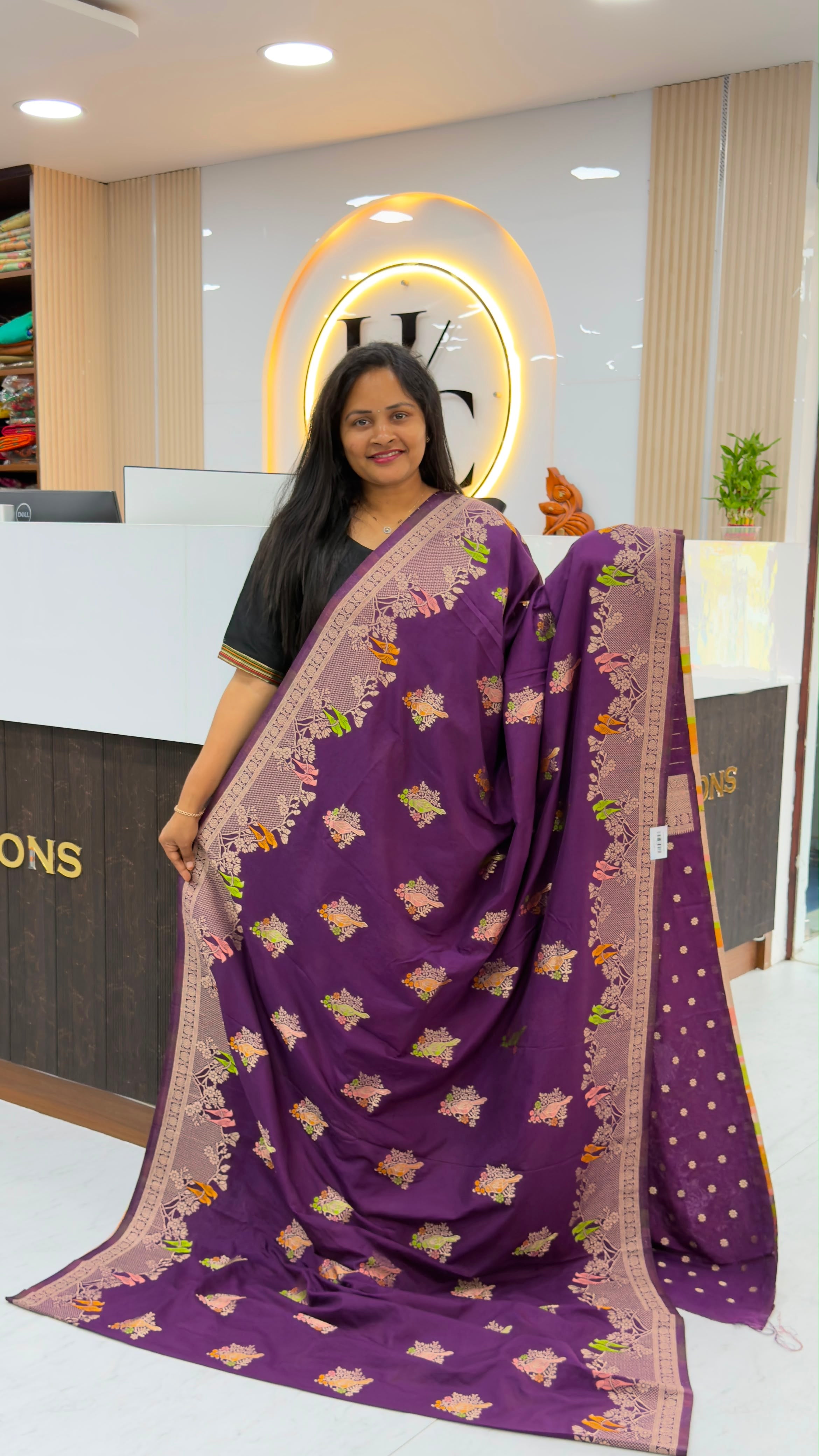 Banarasi Georgette with Meenakari design