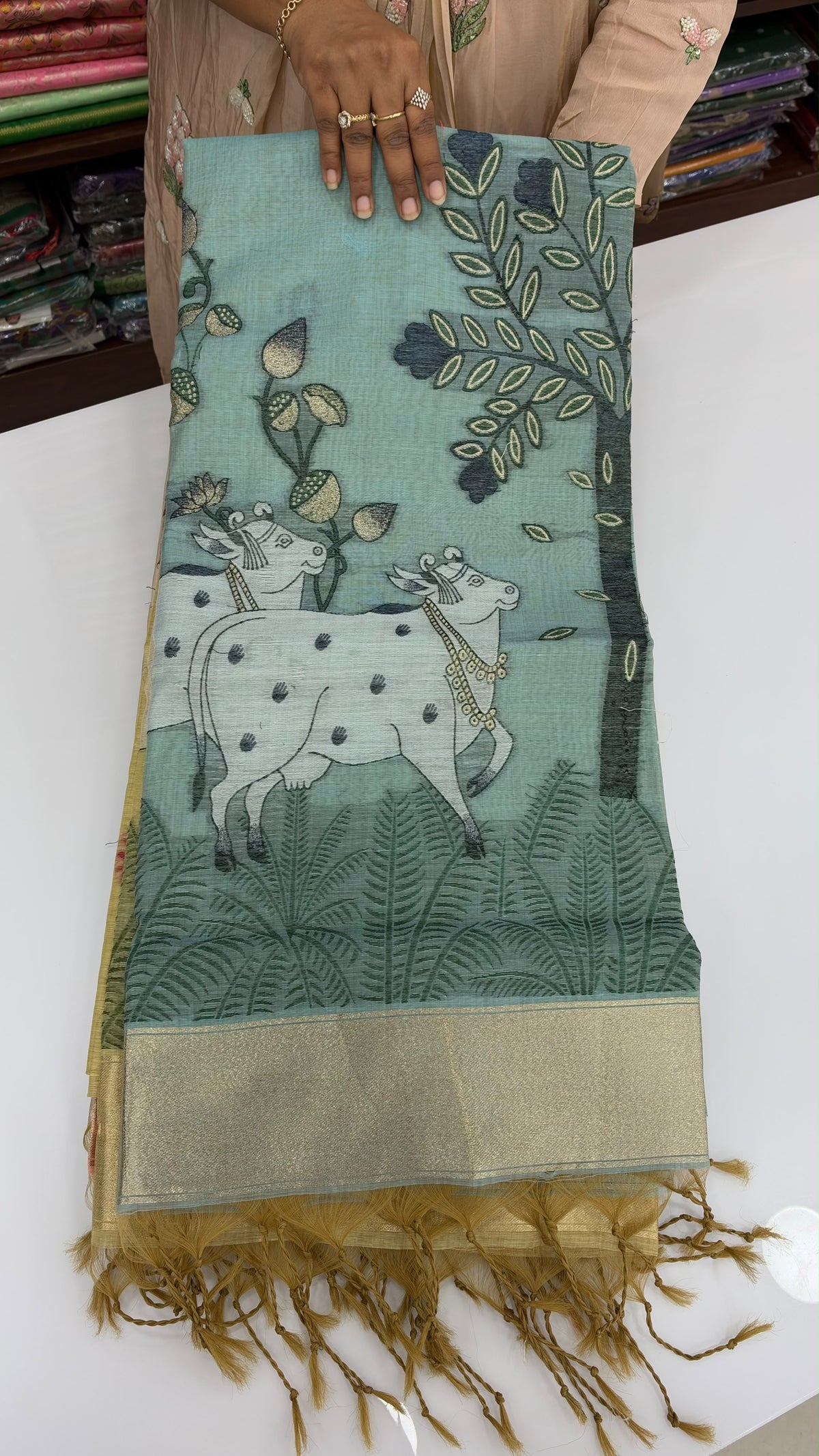 Kandhan cotton fancy sarees