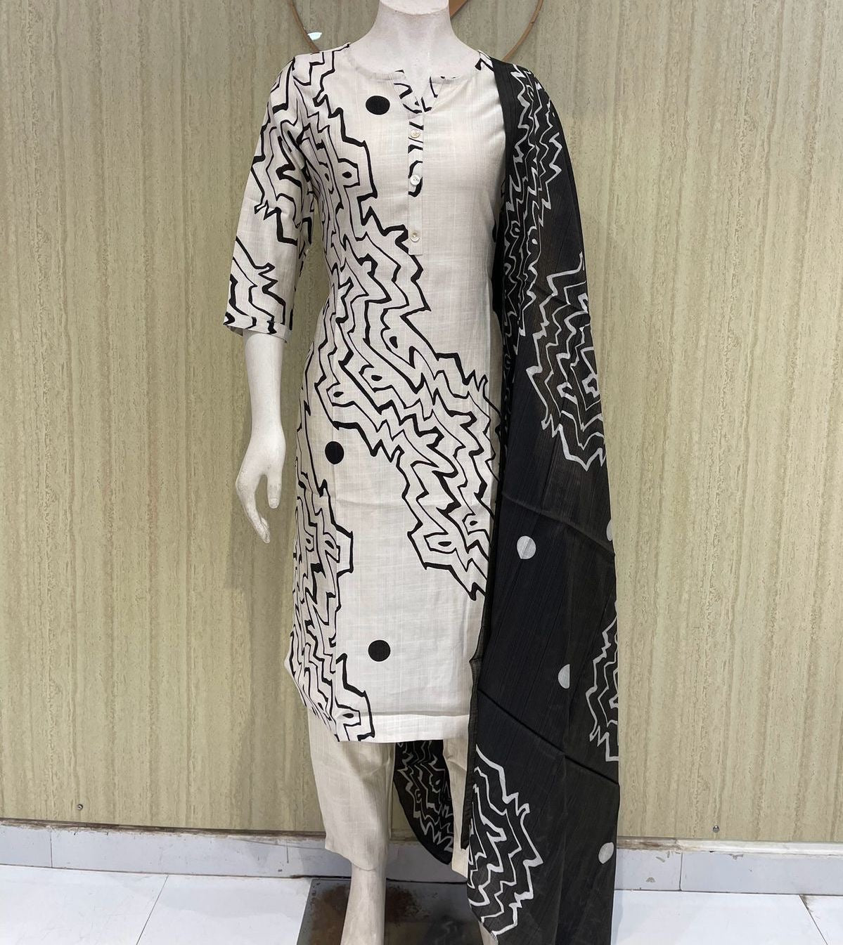 Premium quality vertical fabric 3 piece set