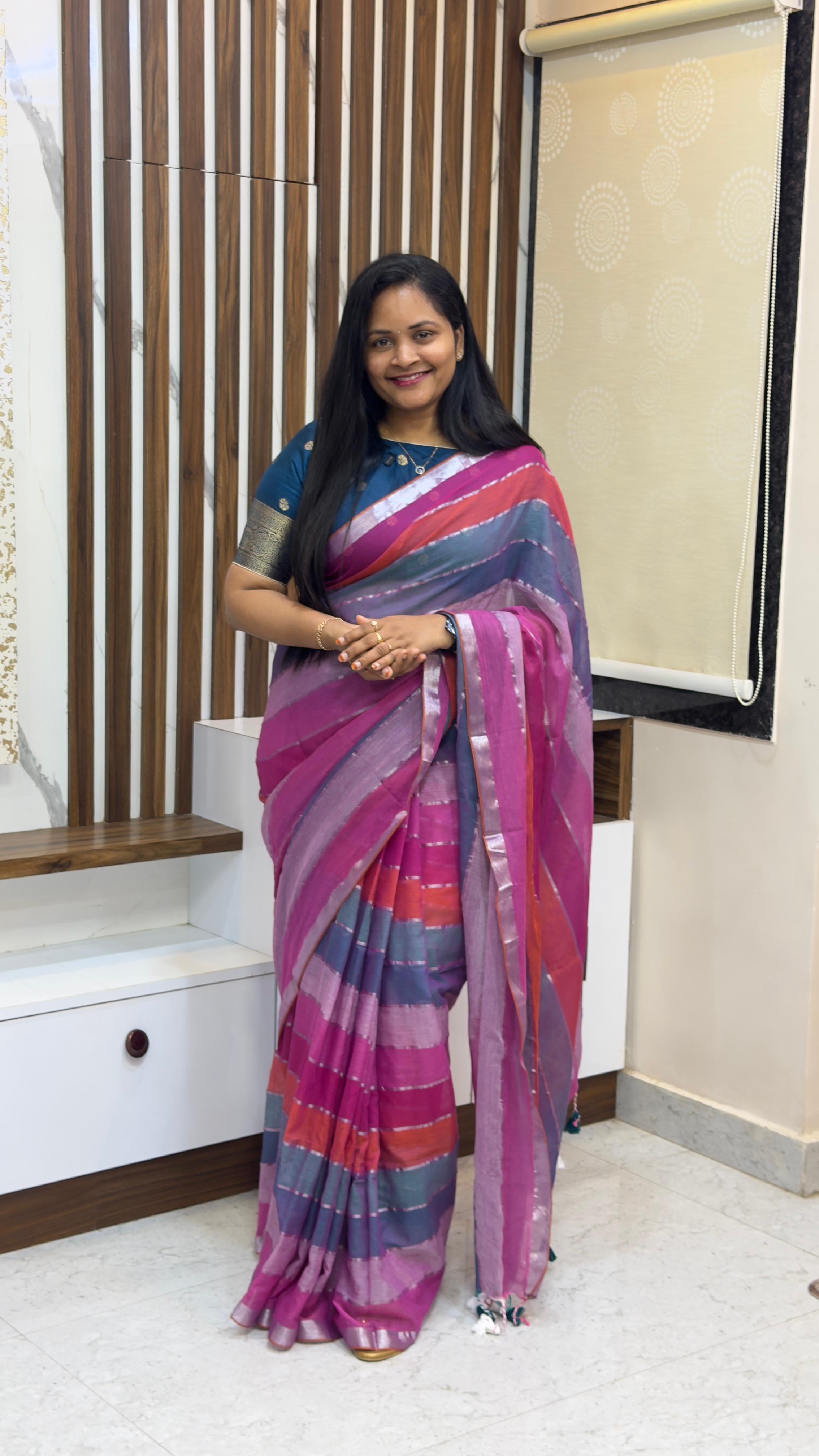 Mul cotton saree