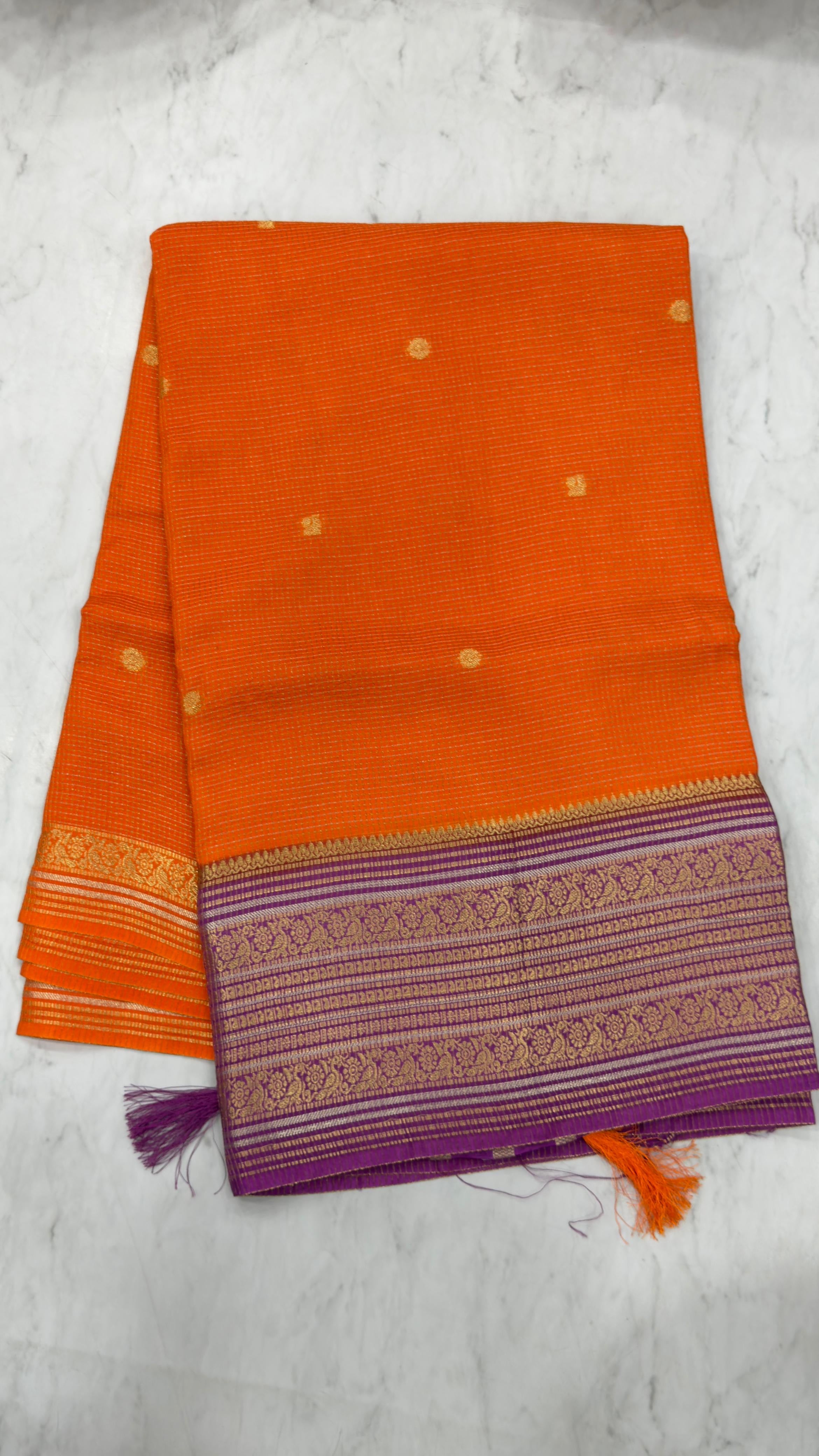 Banarasi vintage chexs sarees