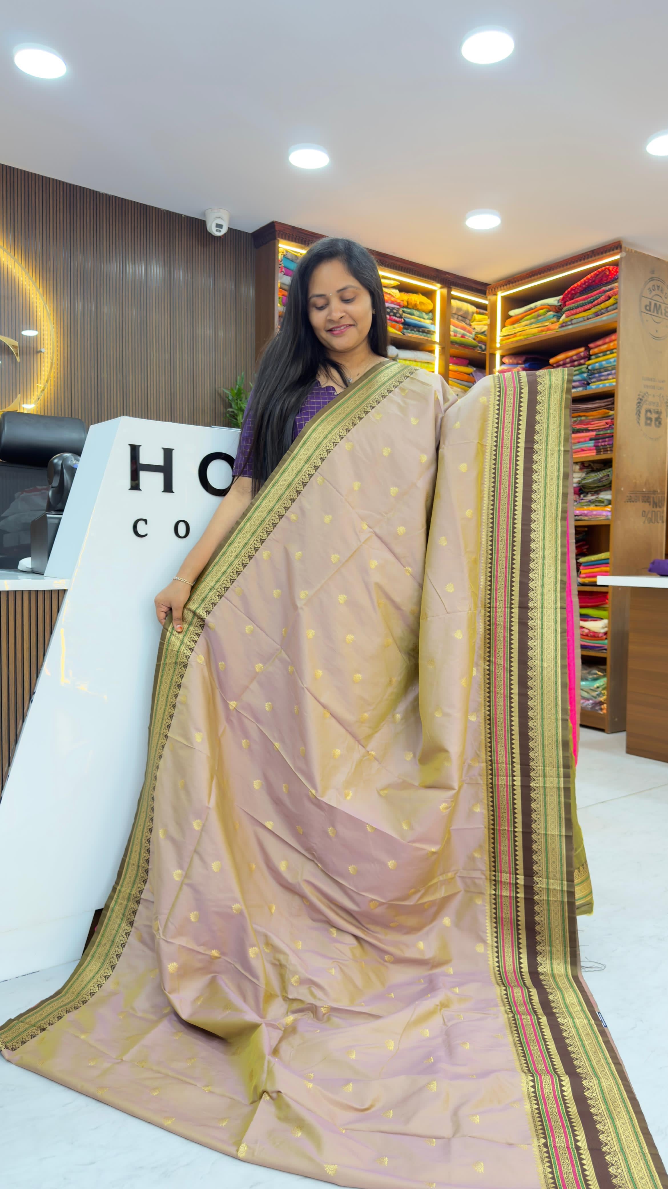 Semi Gadwal inspired sarees in soft silk sarees