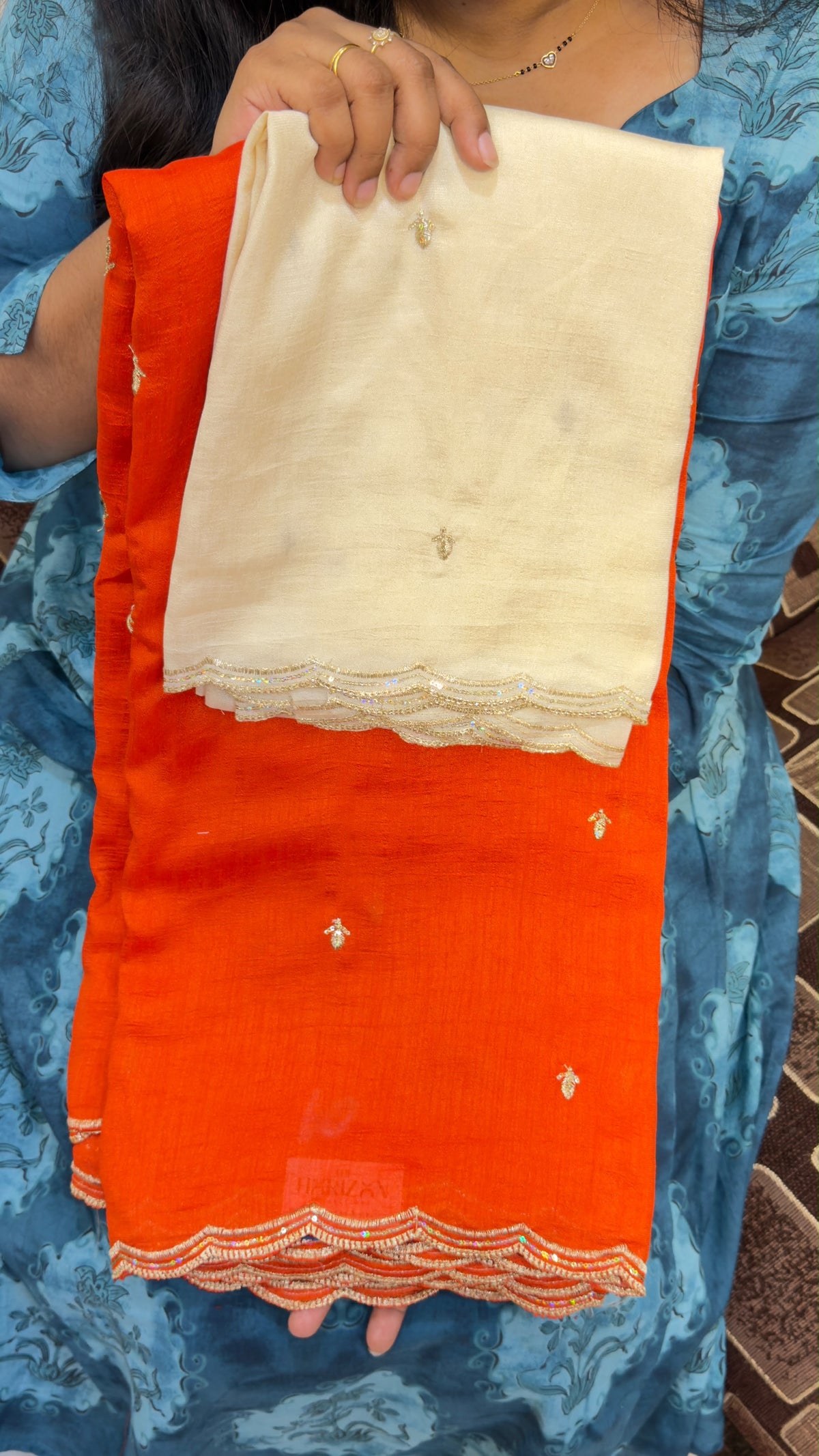 Vichitra silk sarees with blouse