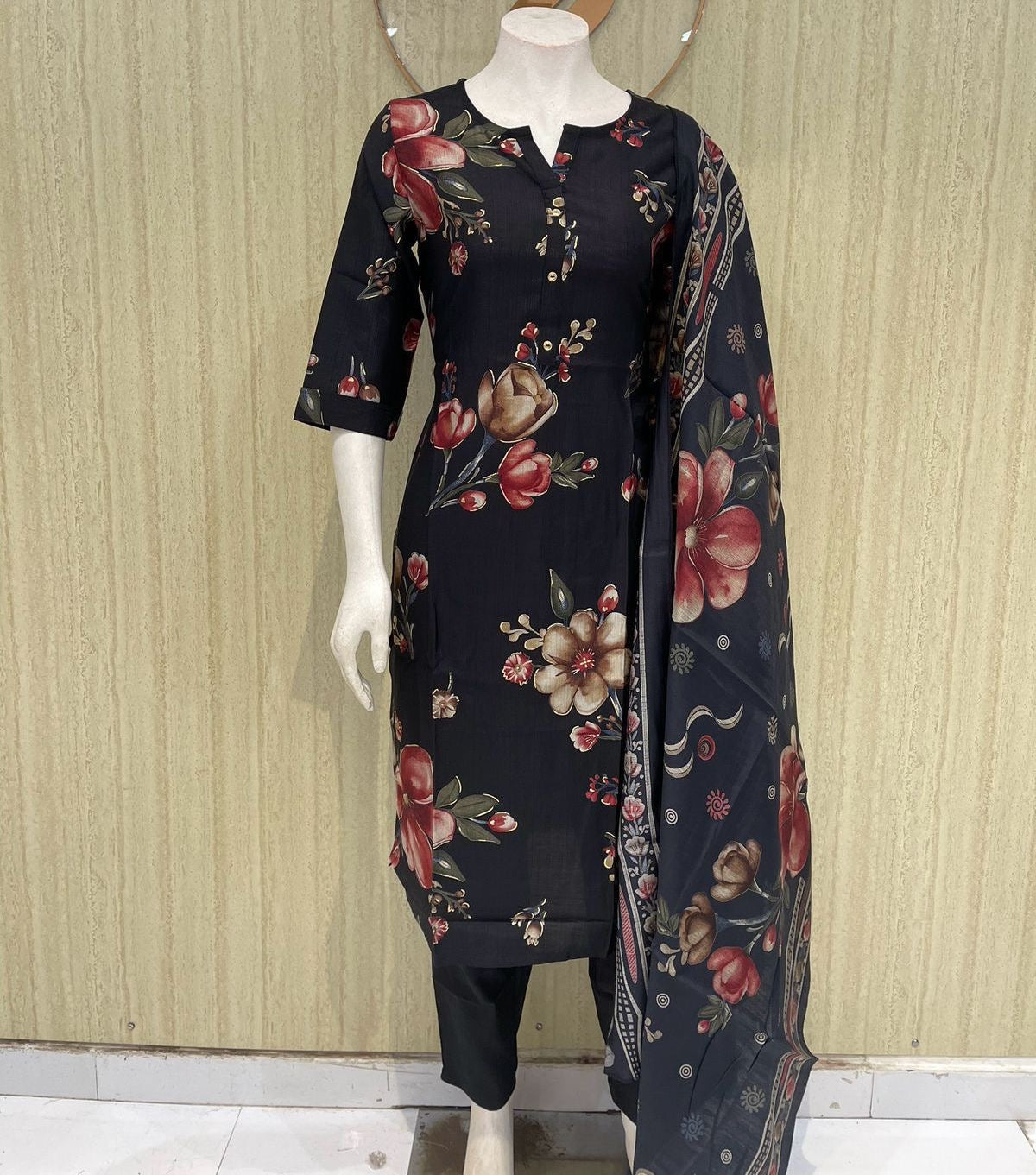 Premium quality vertical fabric 3 piece set