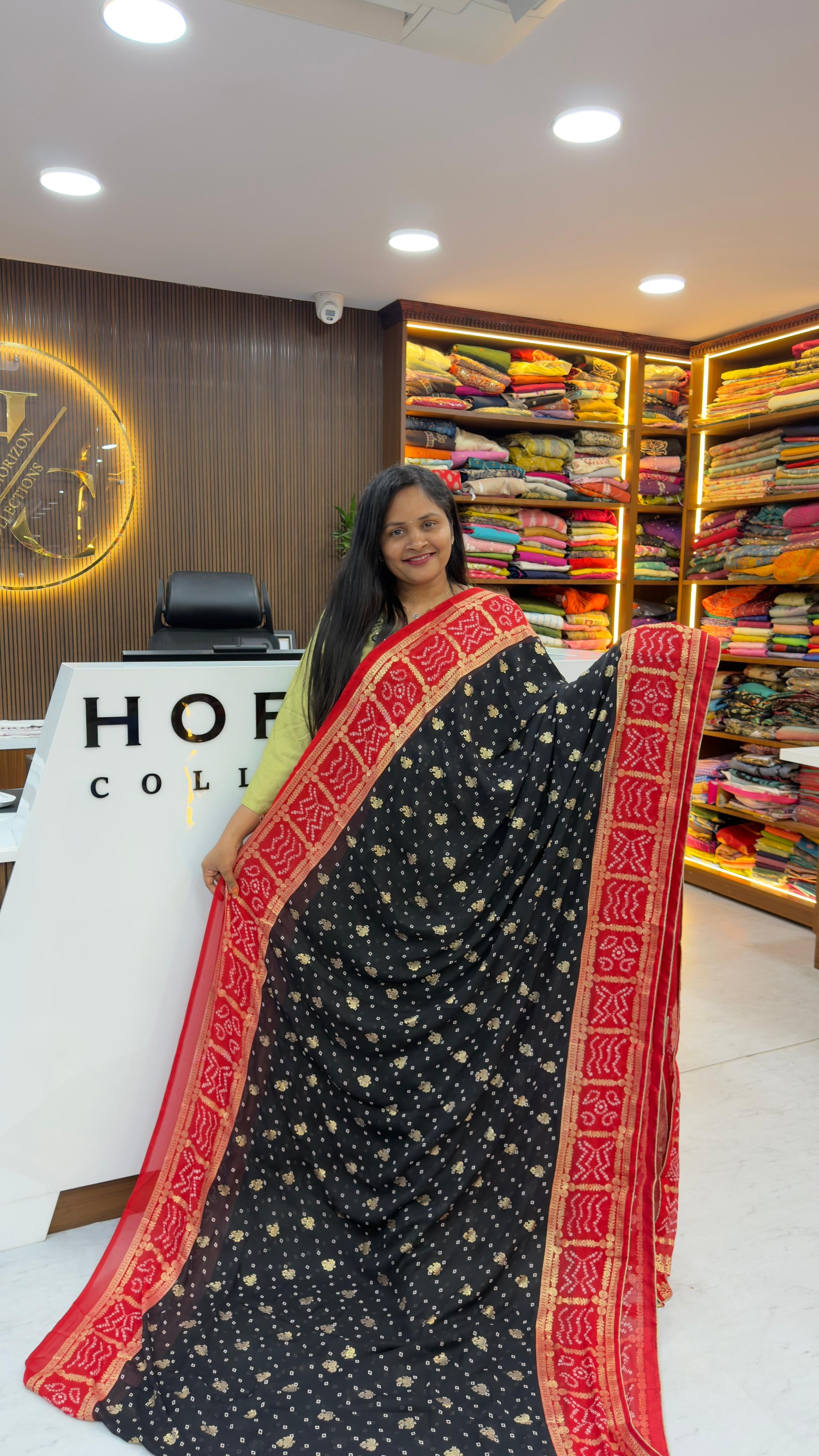 Pre BookingChiffon sarees with piping