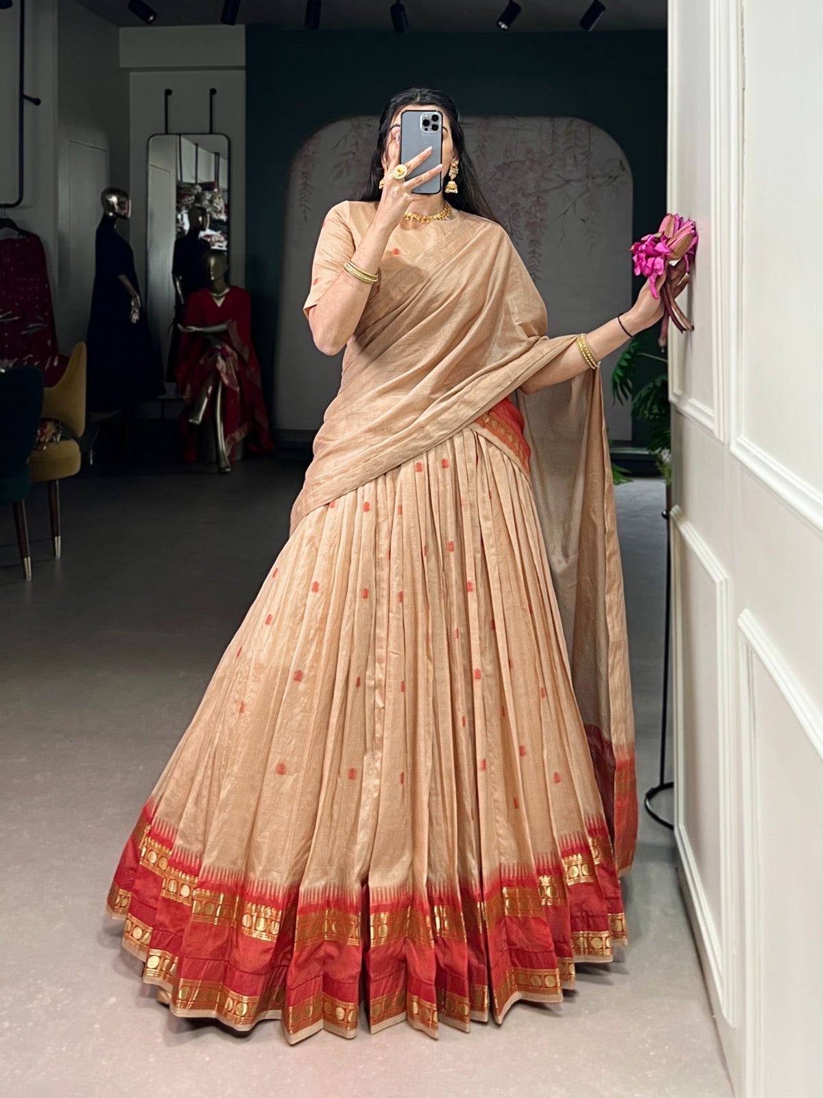 Chanderi cotton Lehenga