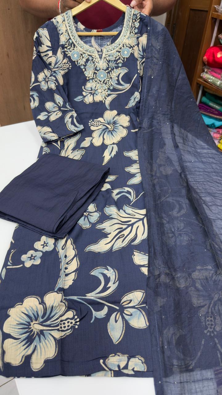 Vertical fabric 3 piece set