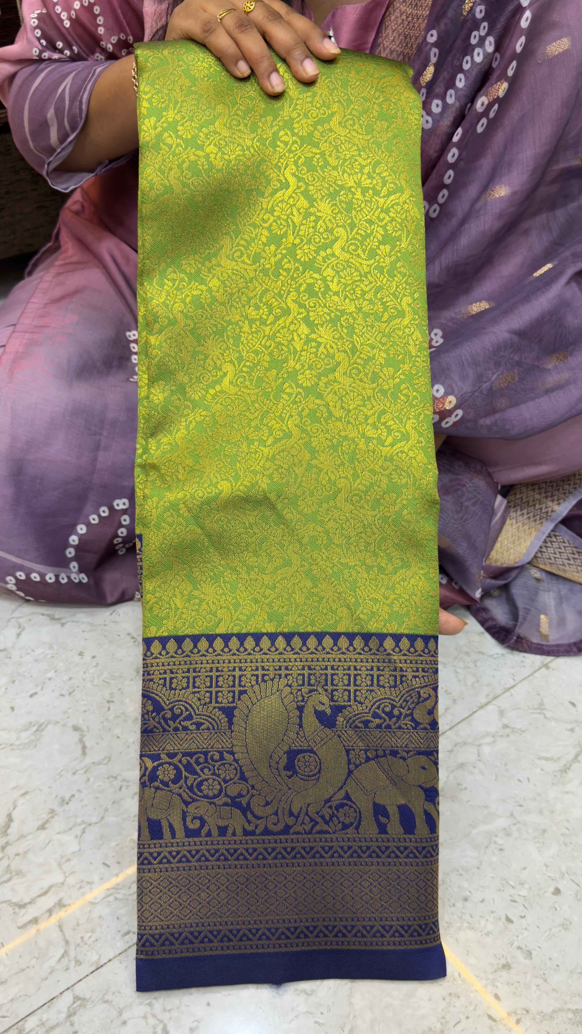 Korvai soft Meena Patti sarees