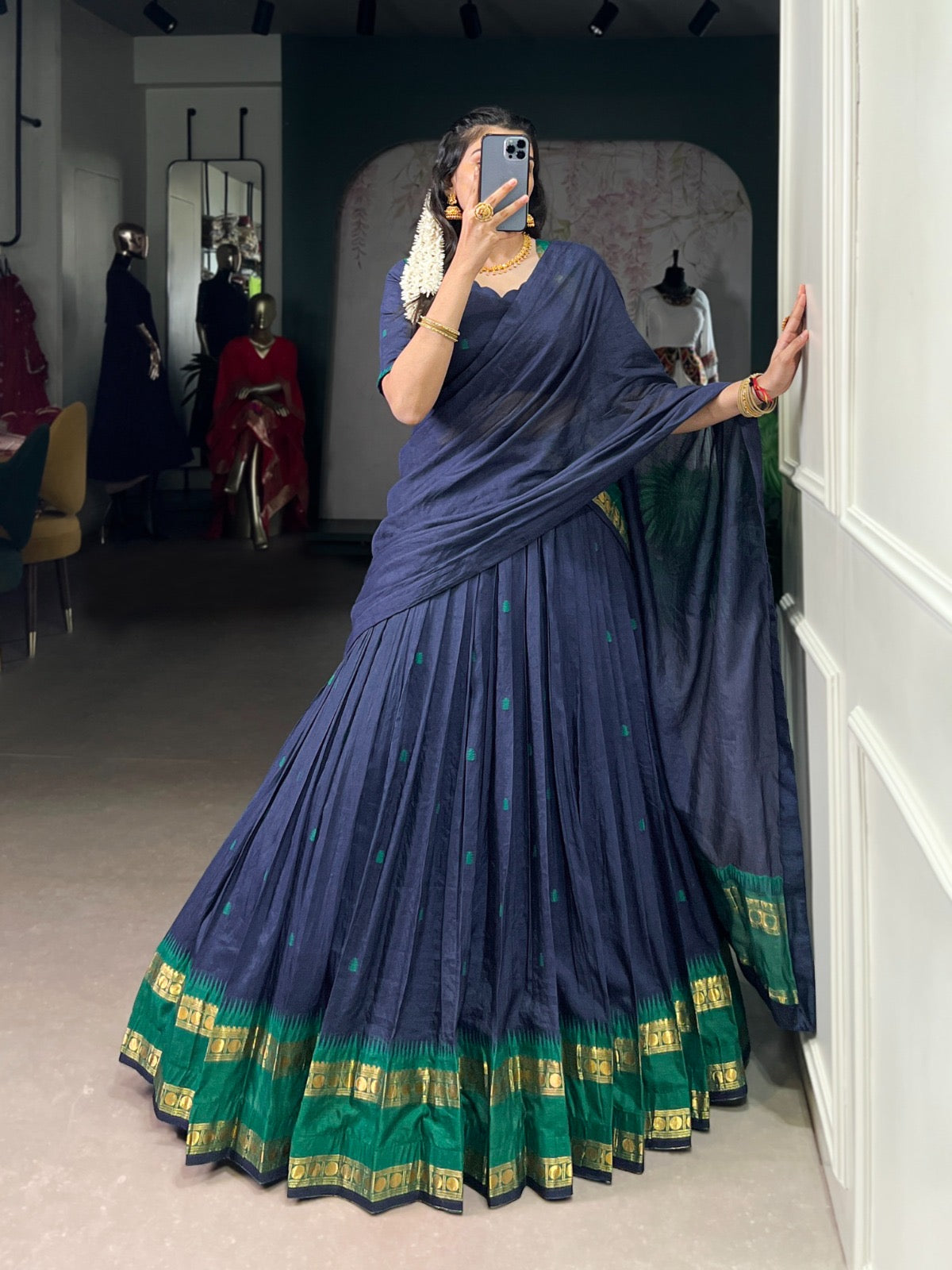 Chanderi cotton Lehenga