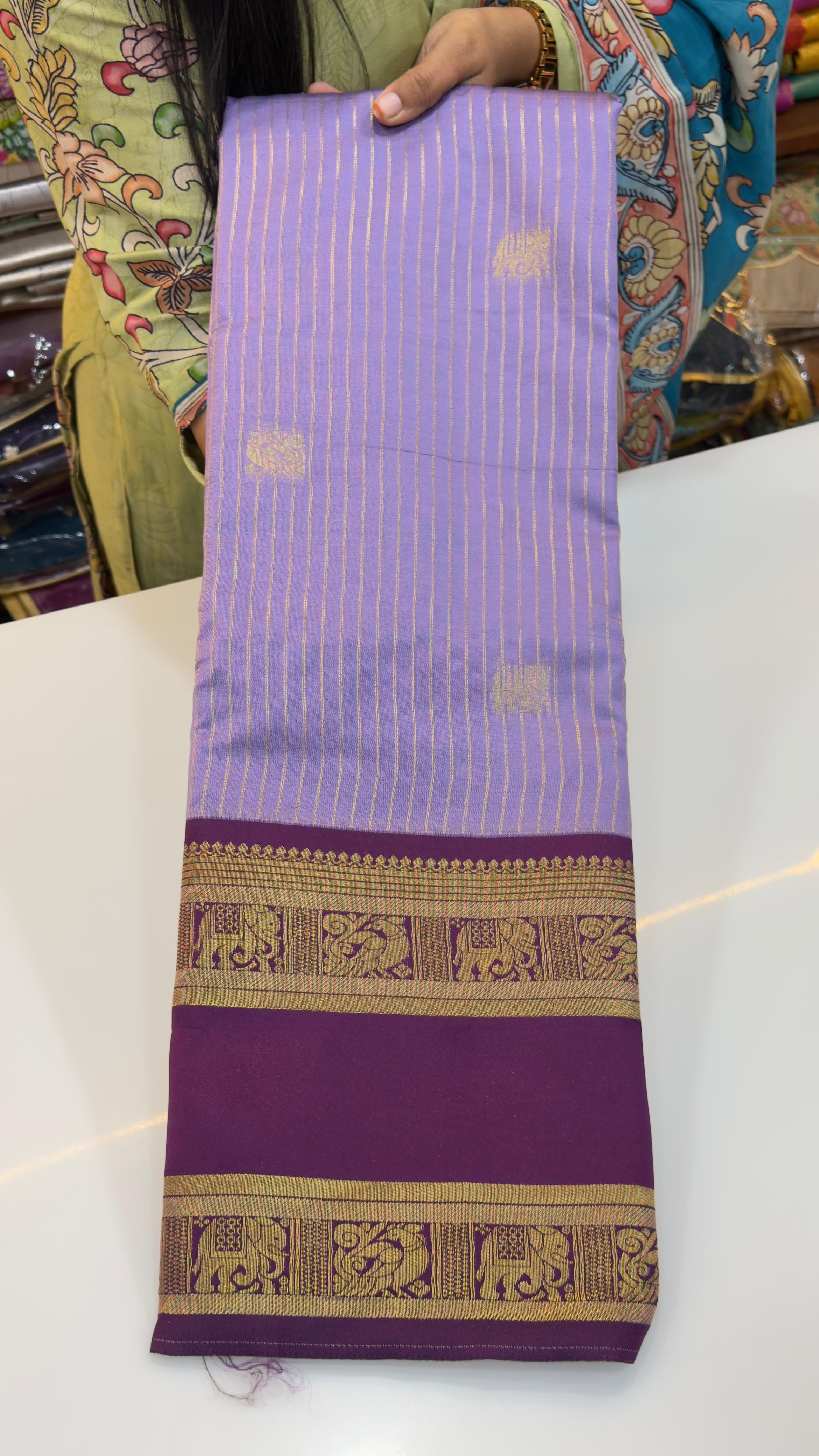 Gadwal inspired semi Patti sarees