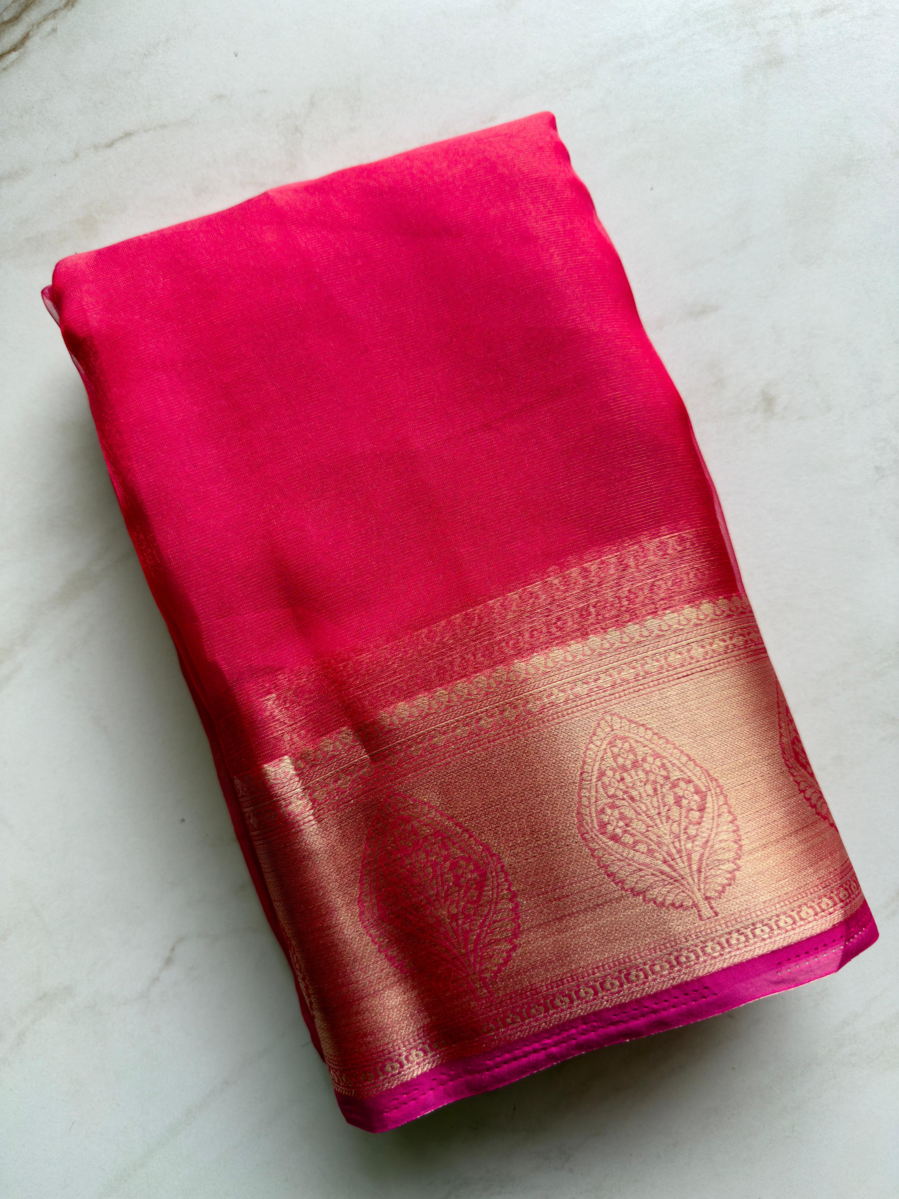 Organza tissue saree