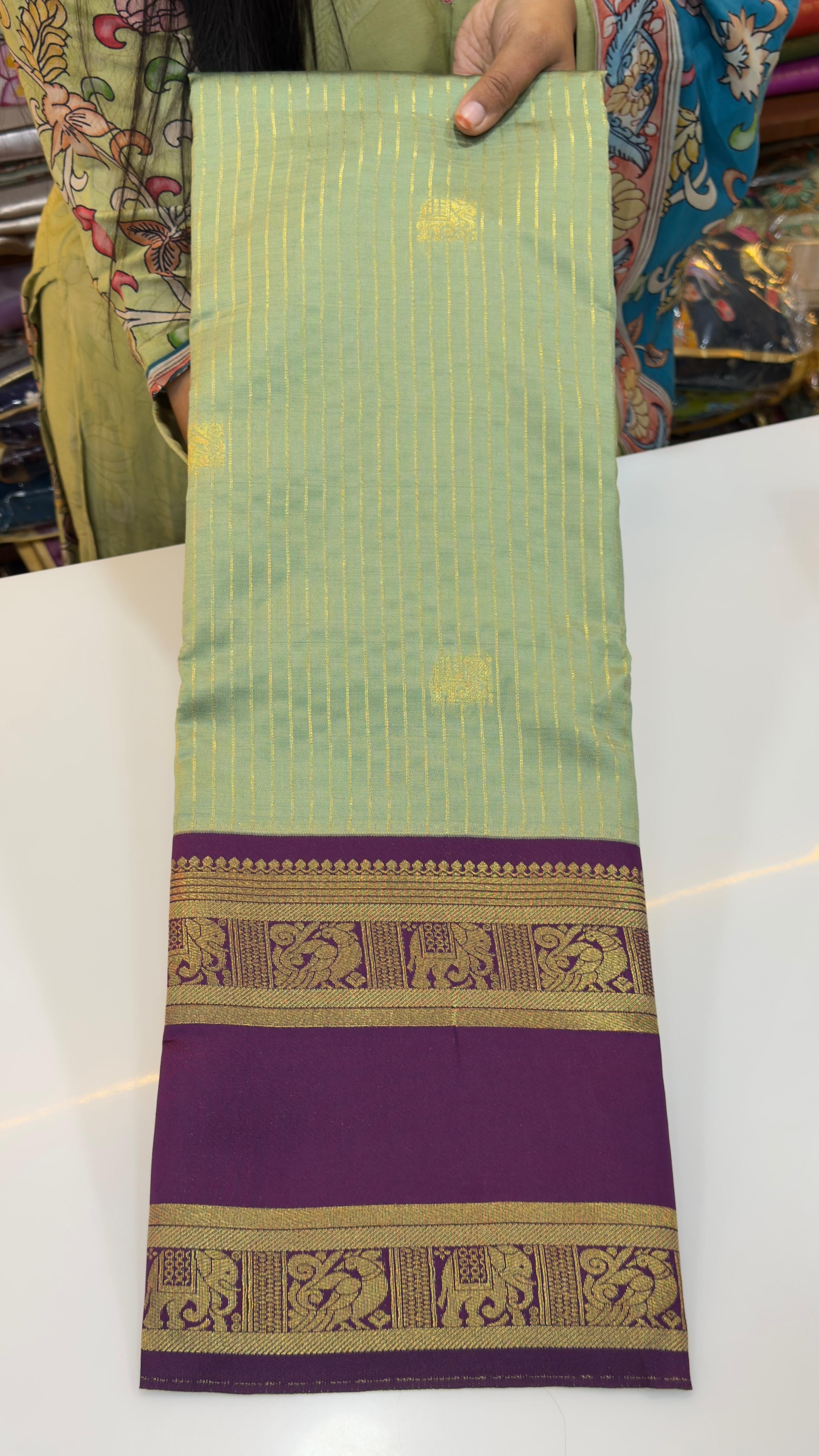 Gadwal inspired semi Patti sarees