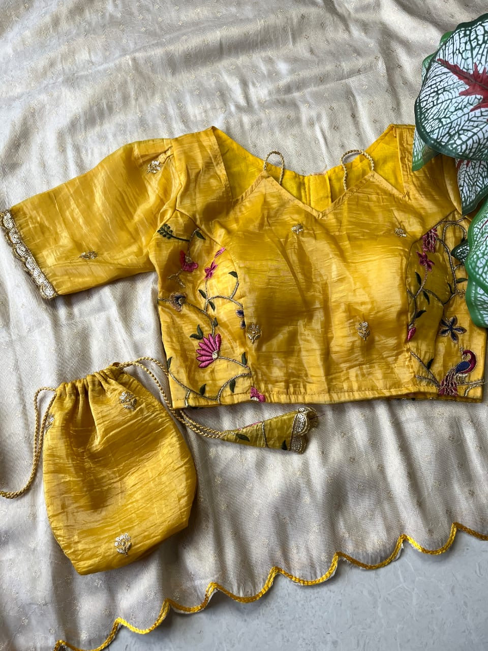 Party wear with stitched blouse