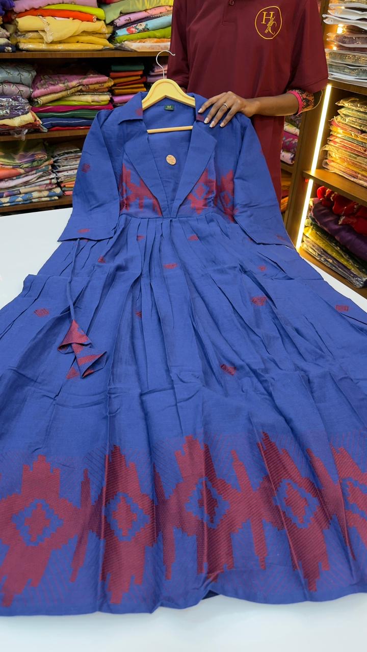 Jamdani frocks In Cotton fabric