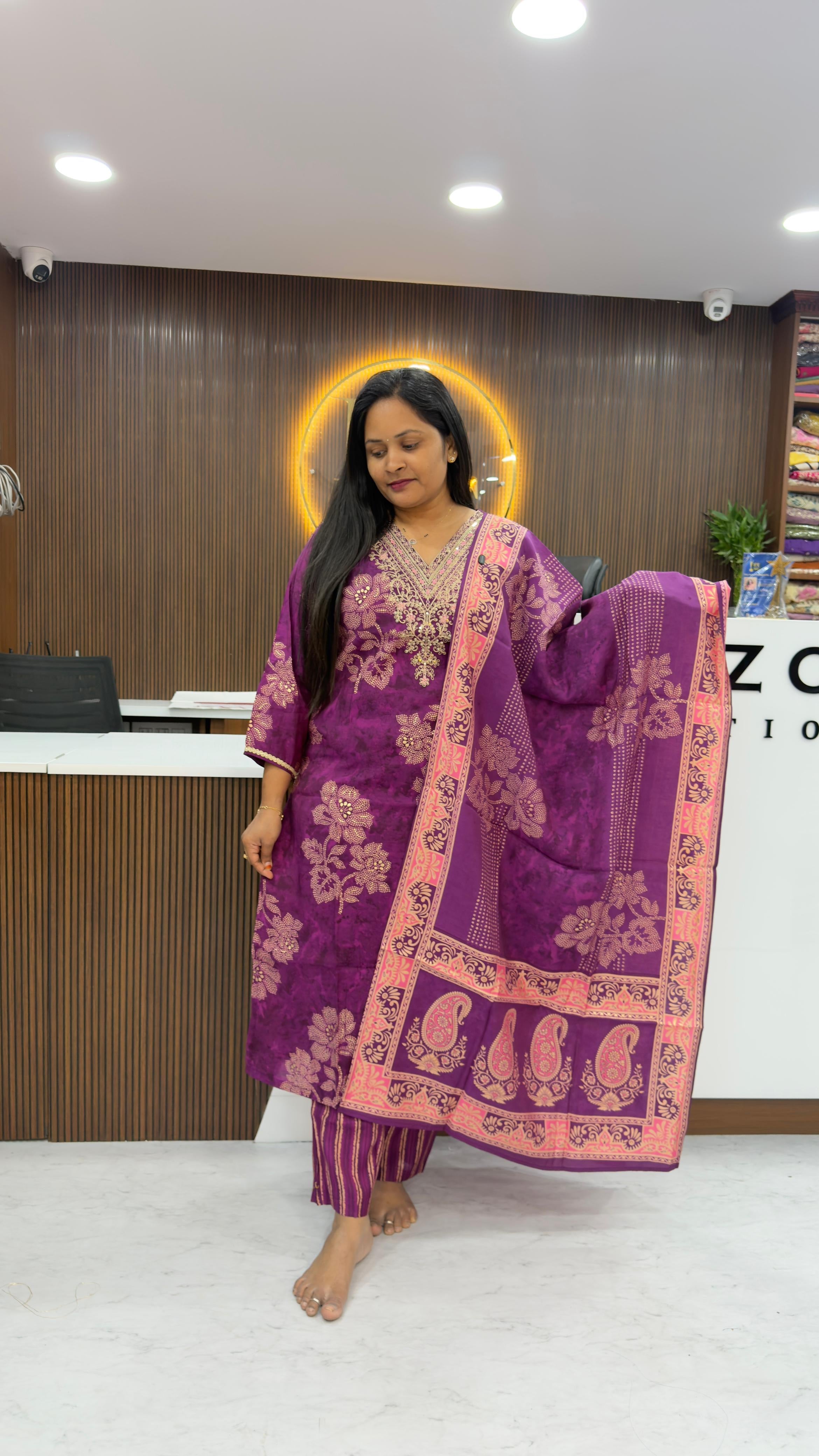 3 piece party wear sets