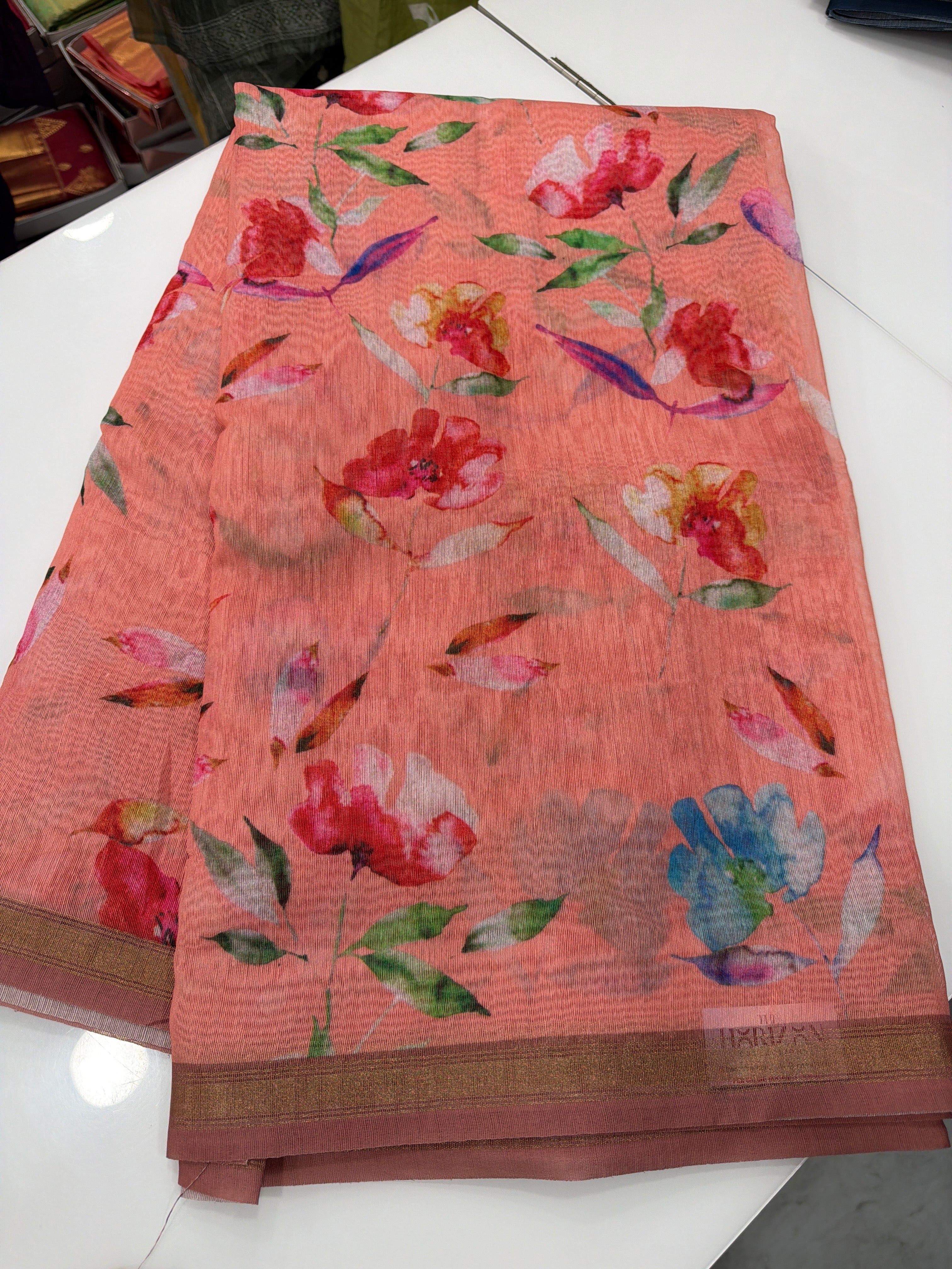 Jute Tussar fancy saree