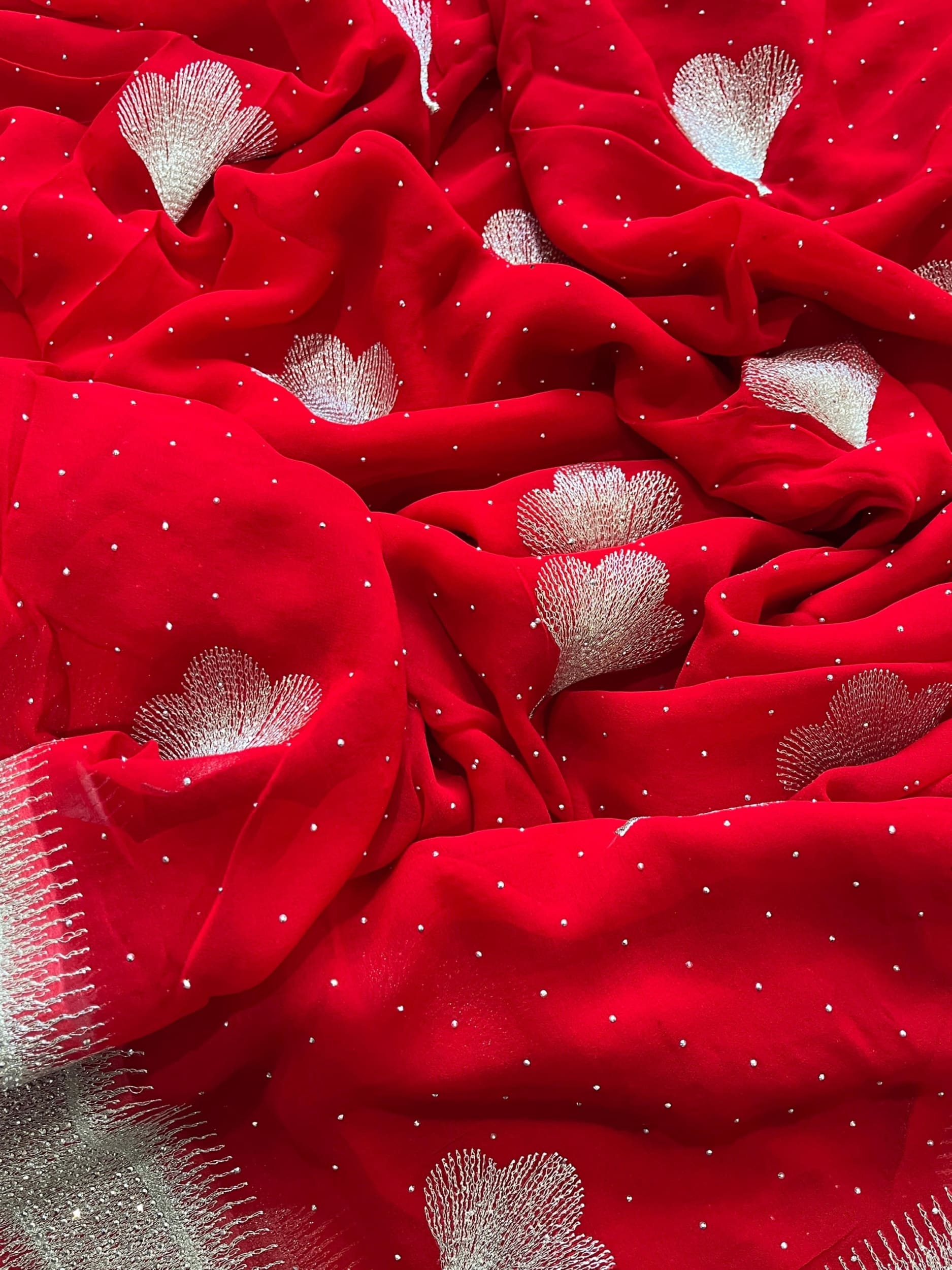 Christmas Special Red Saree