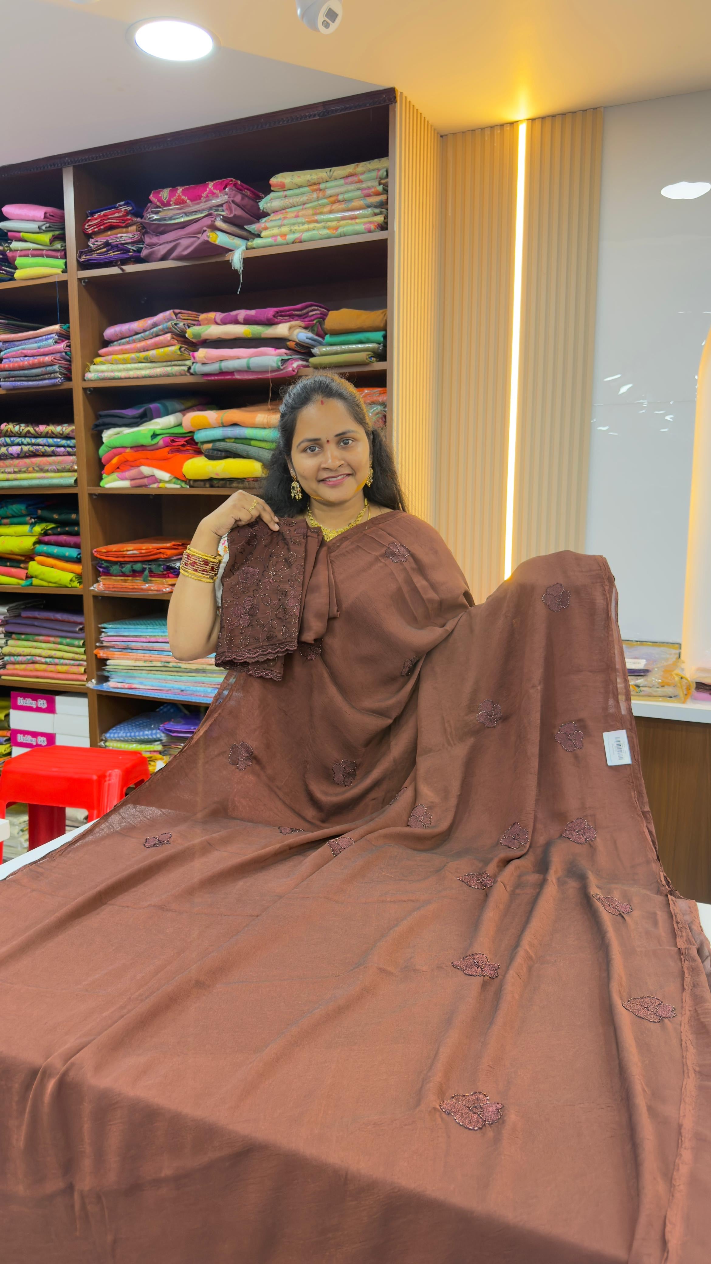Party wear crush saree