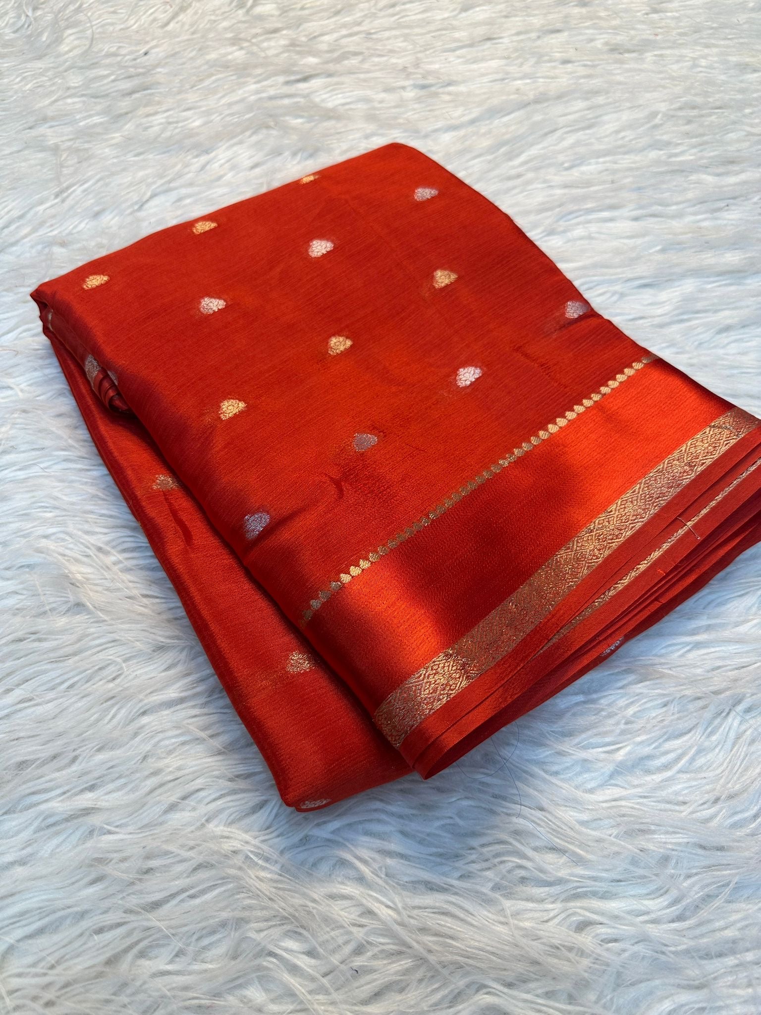 Pure chinon viscose saree