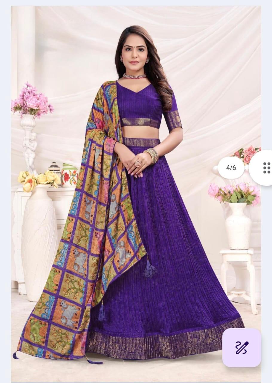 Mangalgiri inspired Lehengas
