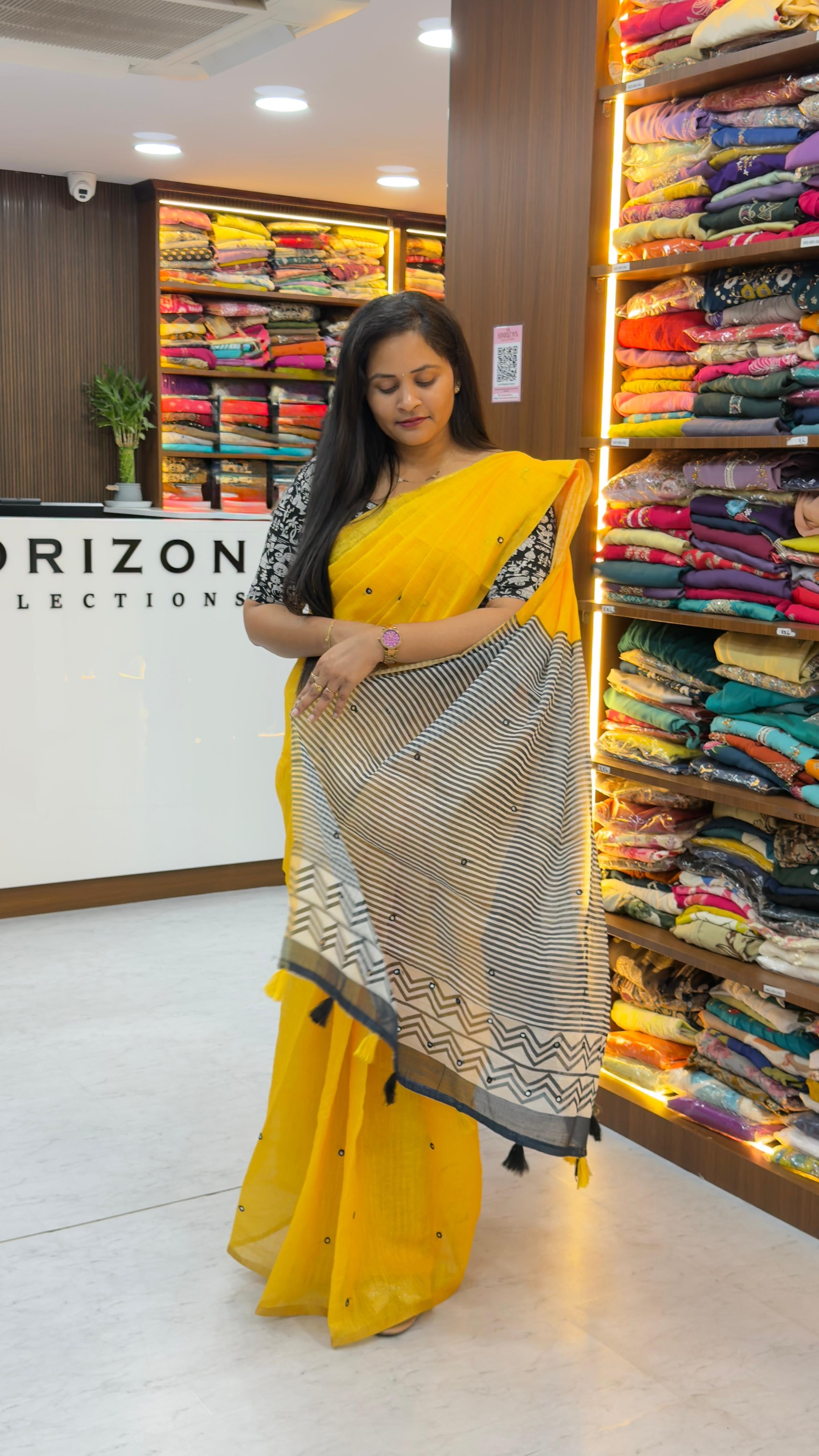 Soft Lenin light weight saree