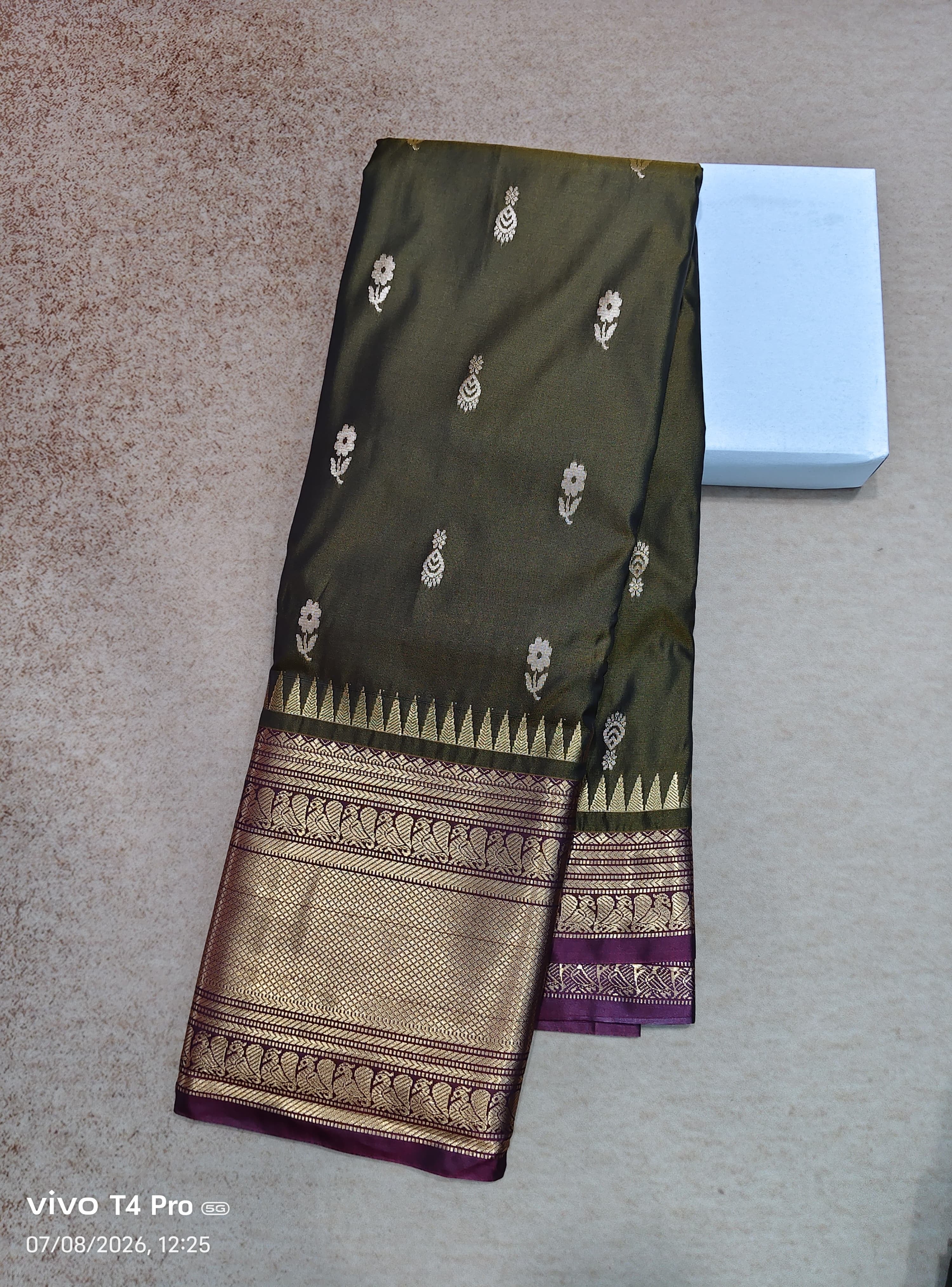 Vintage semi Kanchi pattu sarees