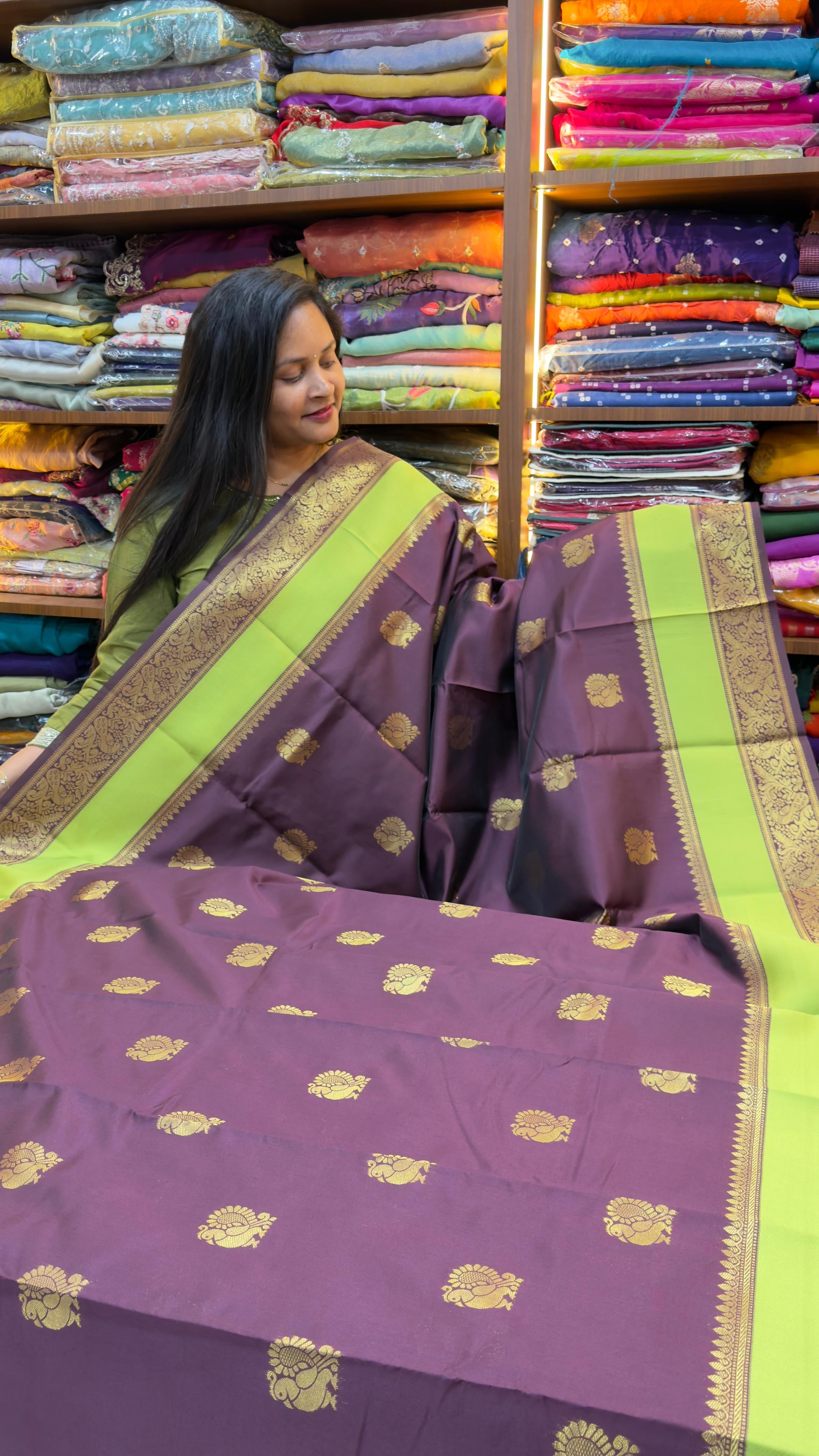Vintage style soft pattu sarees