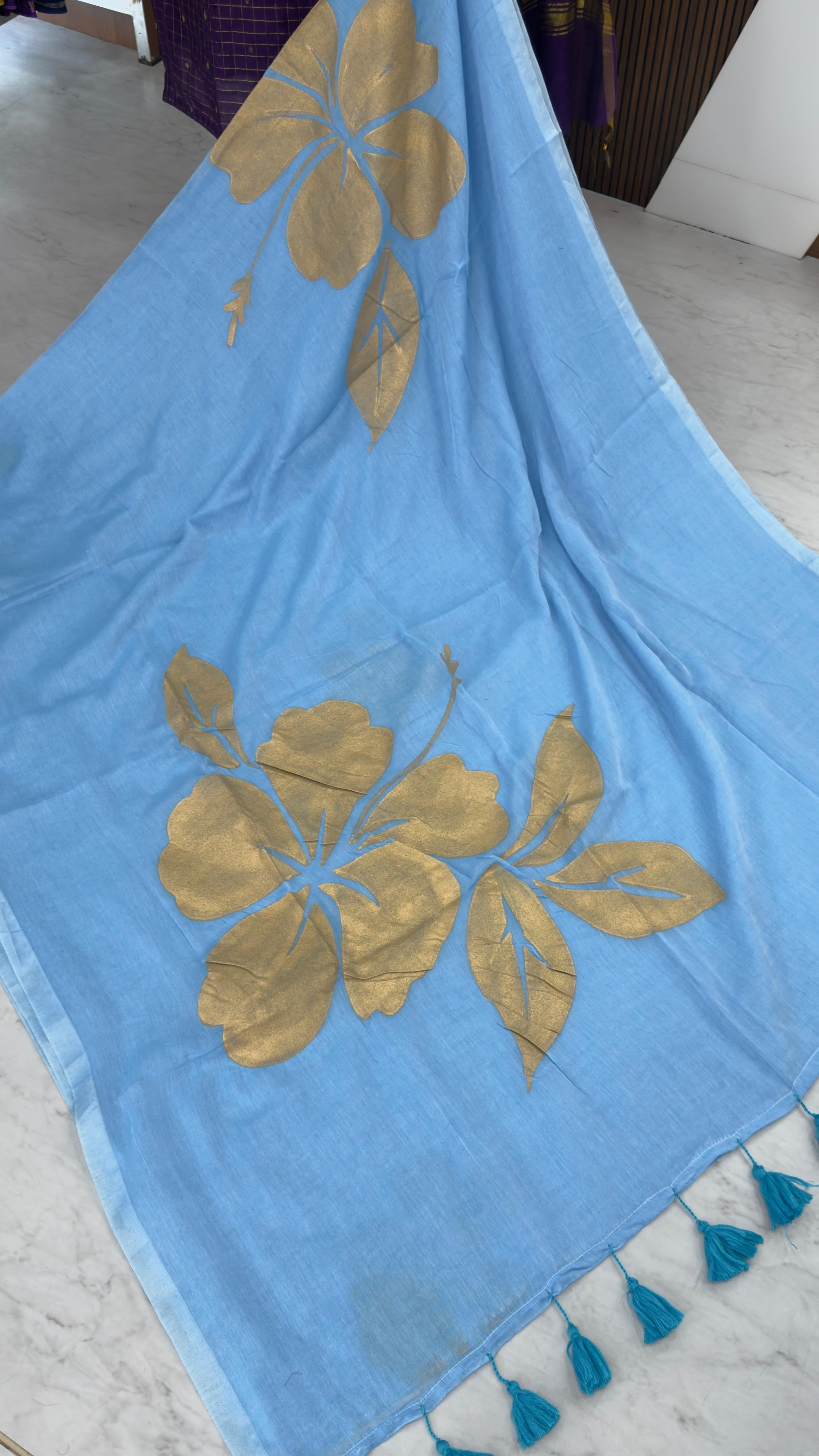 Mul cotton sarees(No blouse)
