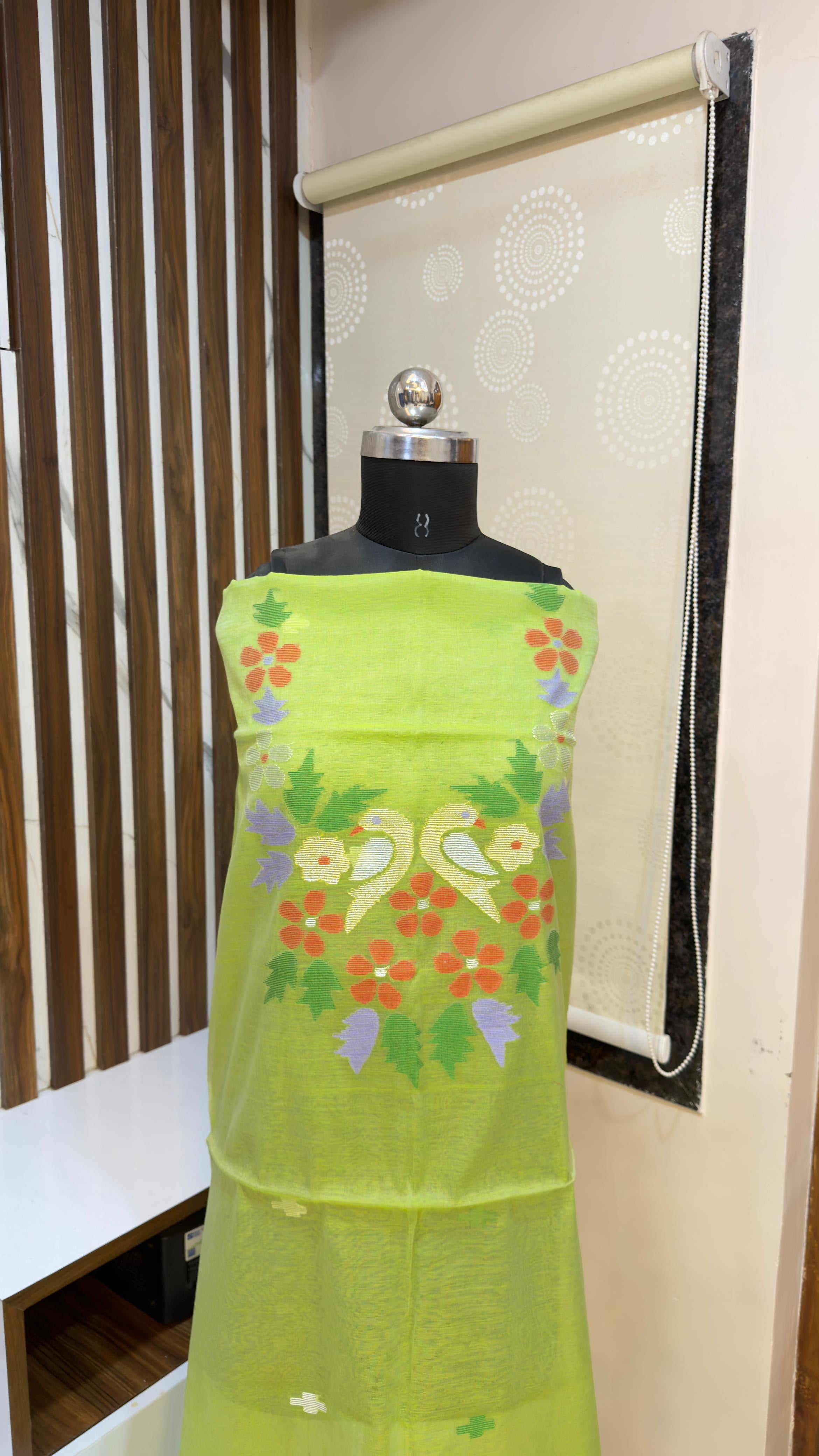 Handloom Muslin Jamdhani Dress materials