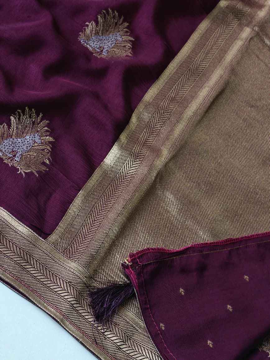 Traditional viscose saree