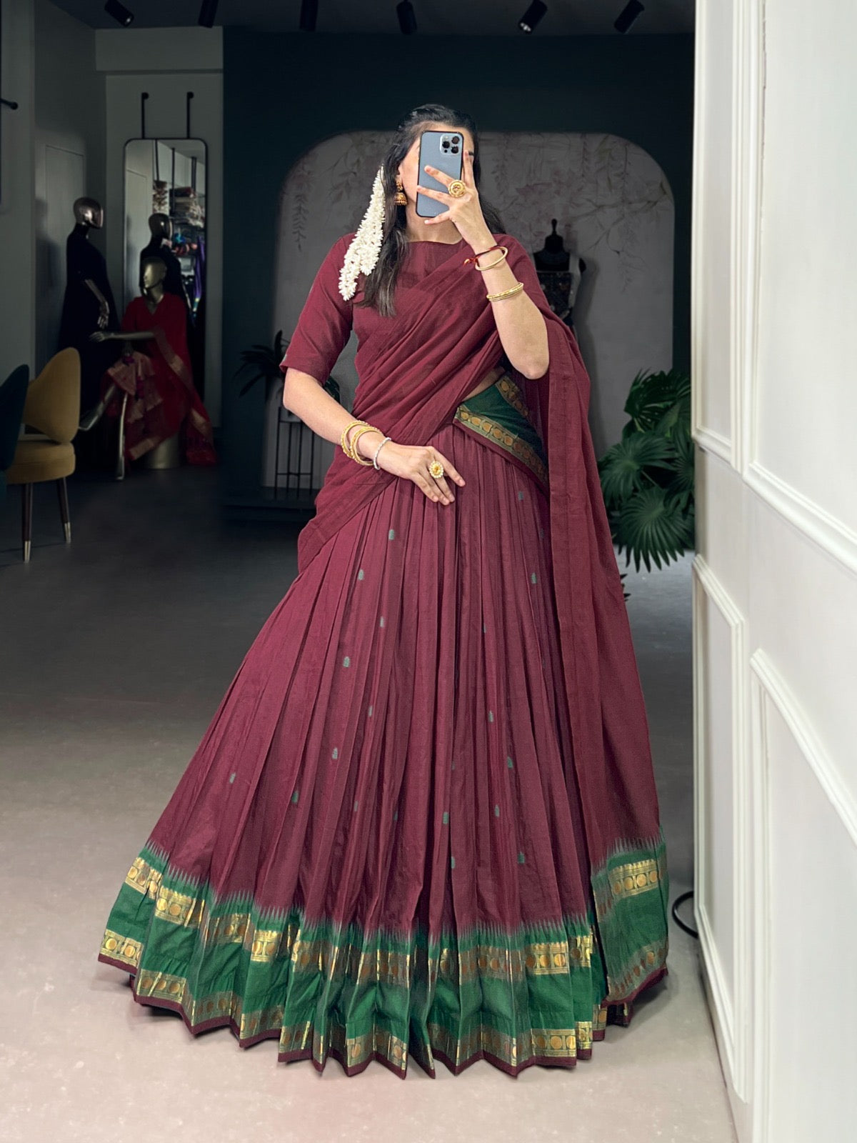 Chanderi cotton Lehenga