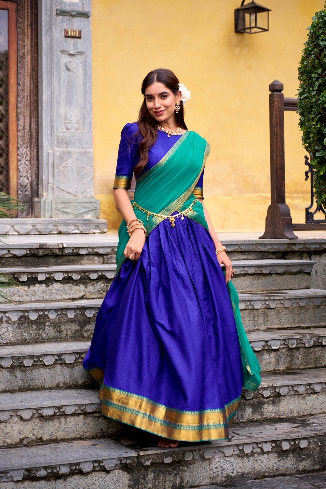 Traditional half saree