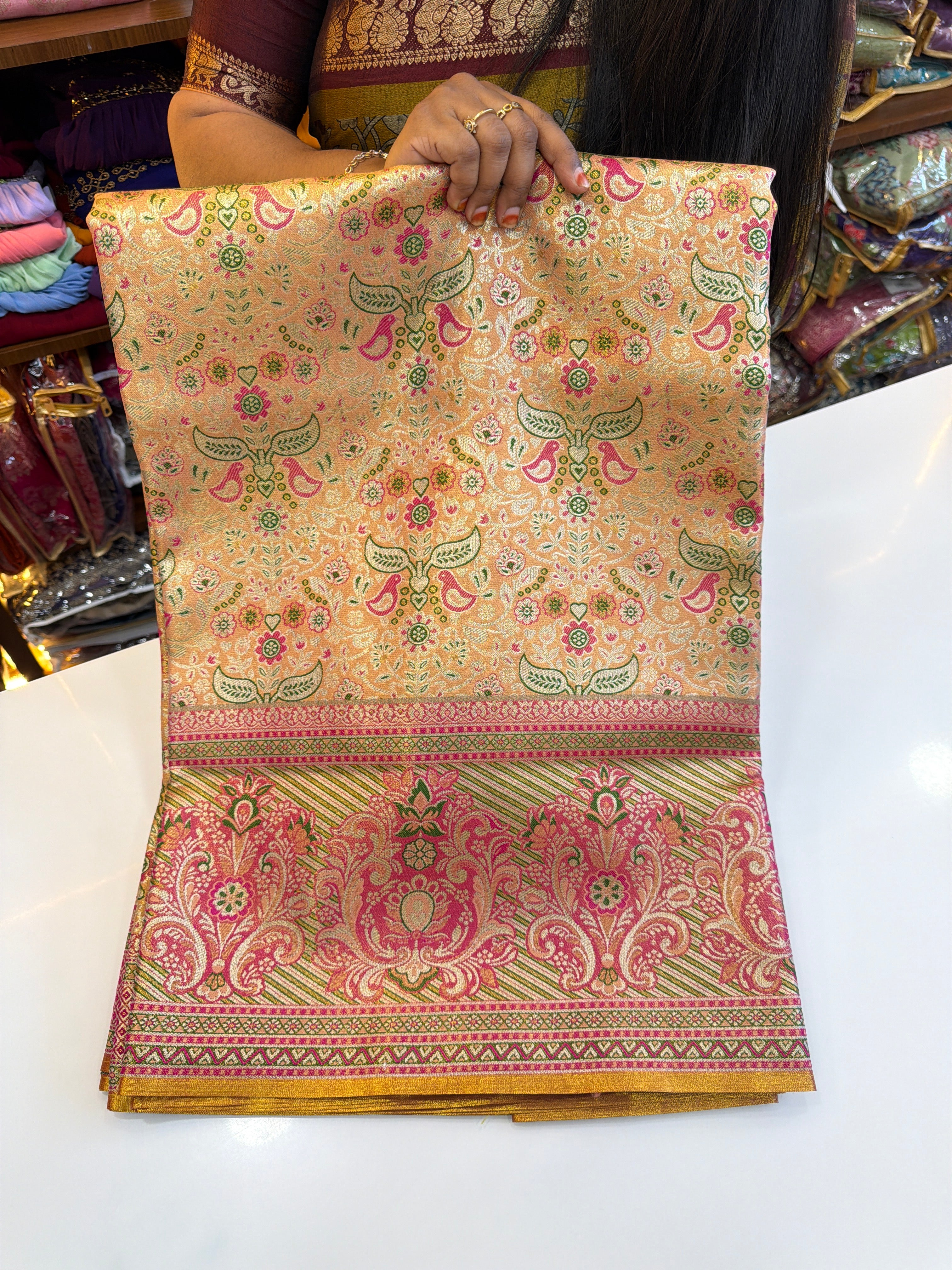 Meenakari Pattu sarees