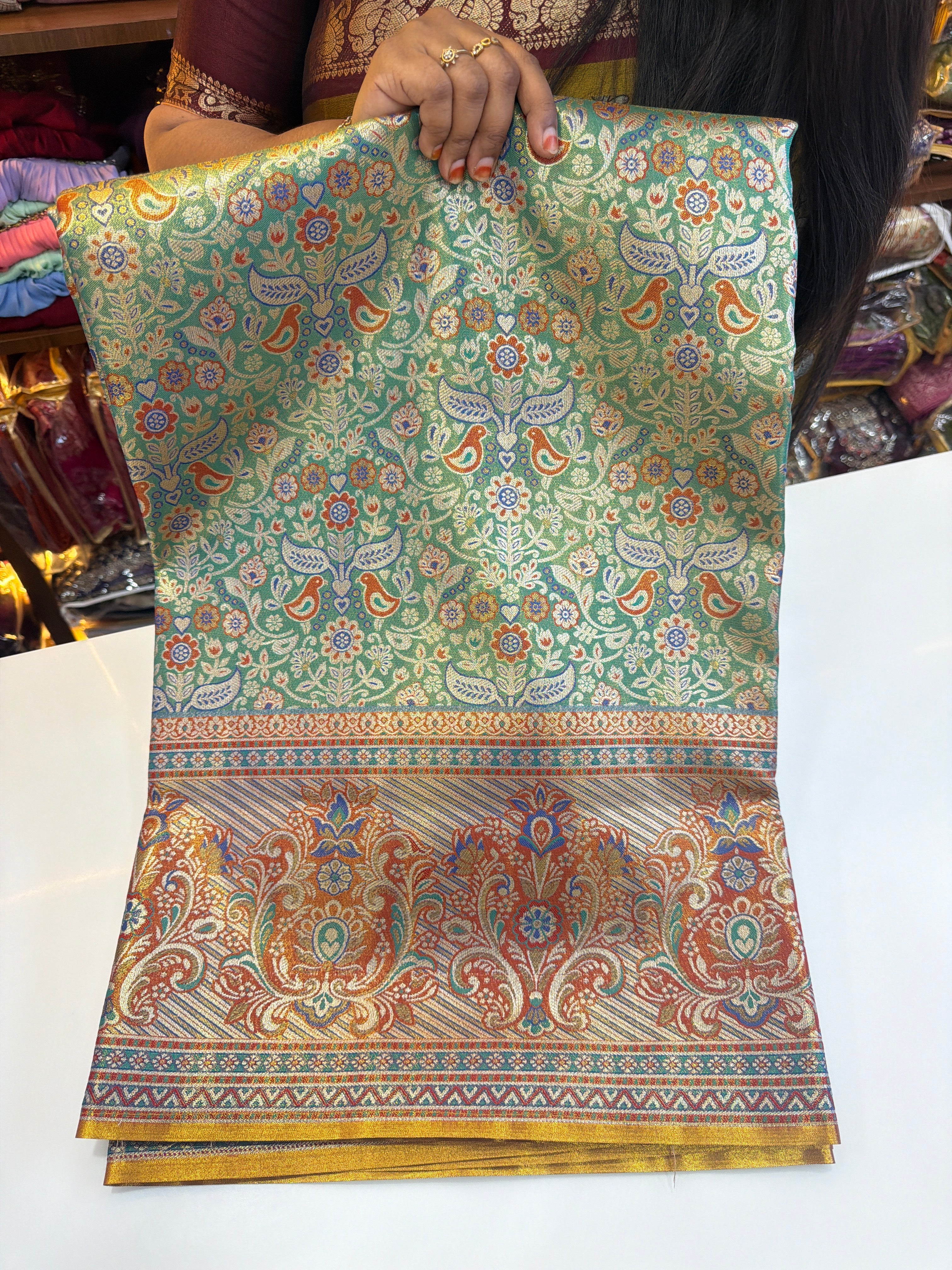 Meenakari Pattu sarees