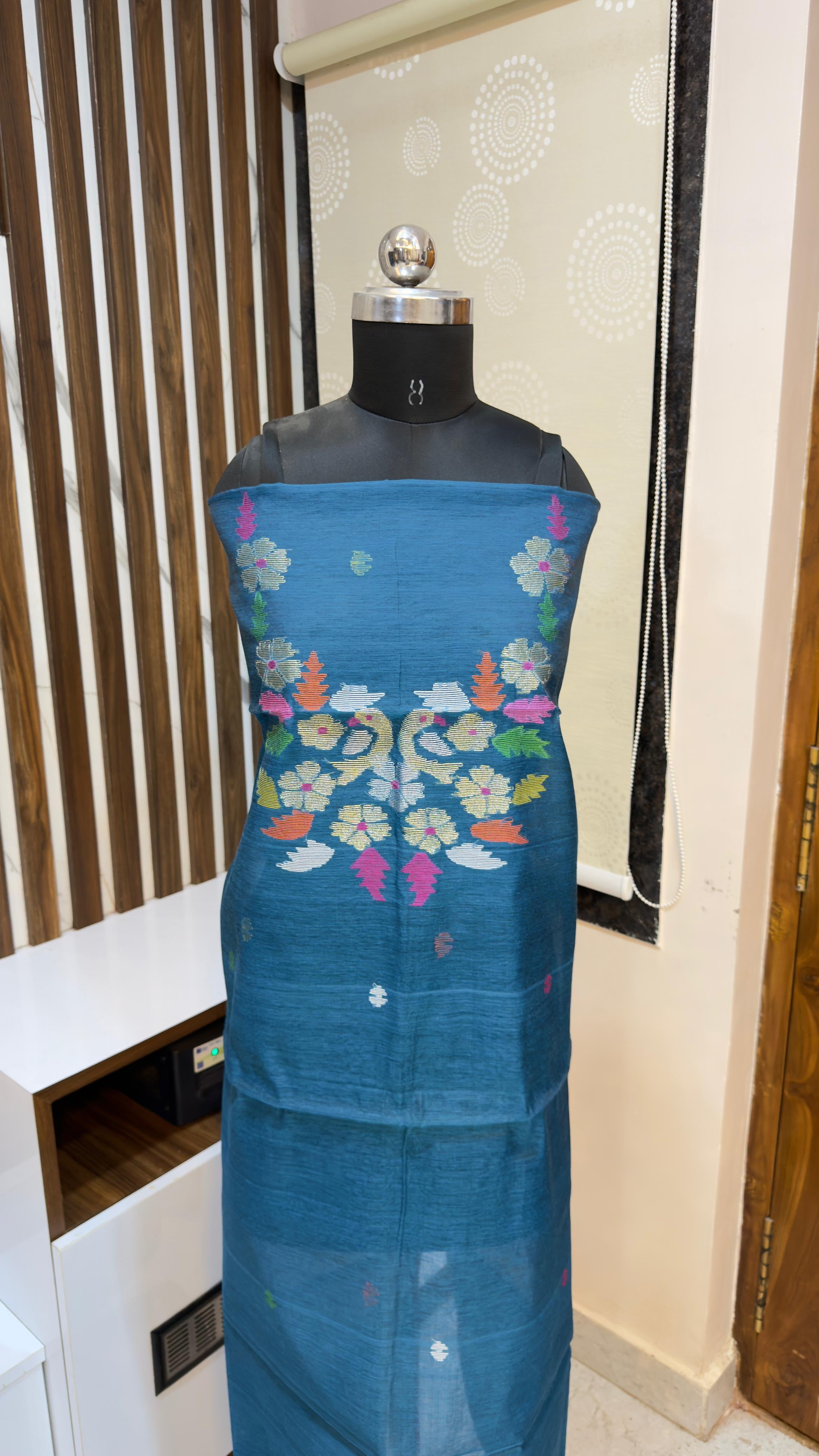 Handloom Muslin Jamdhani Dress materials