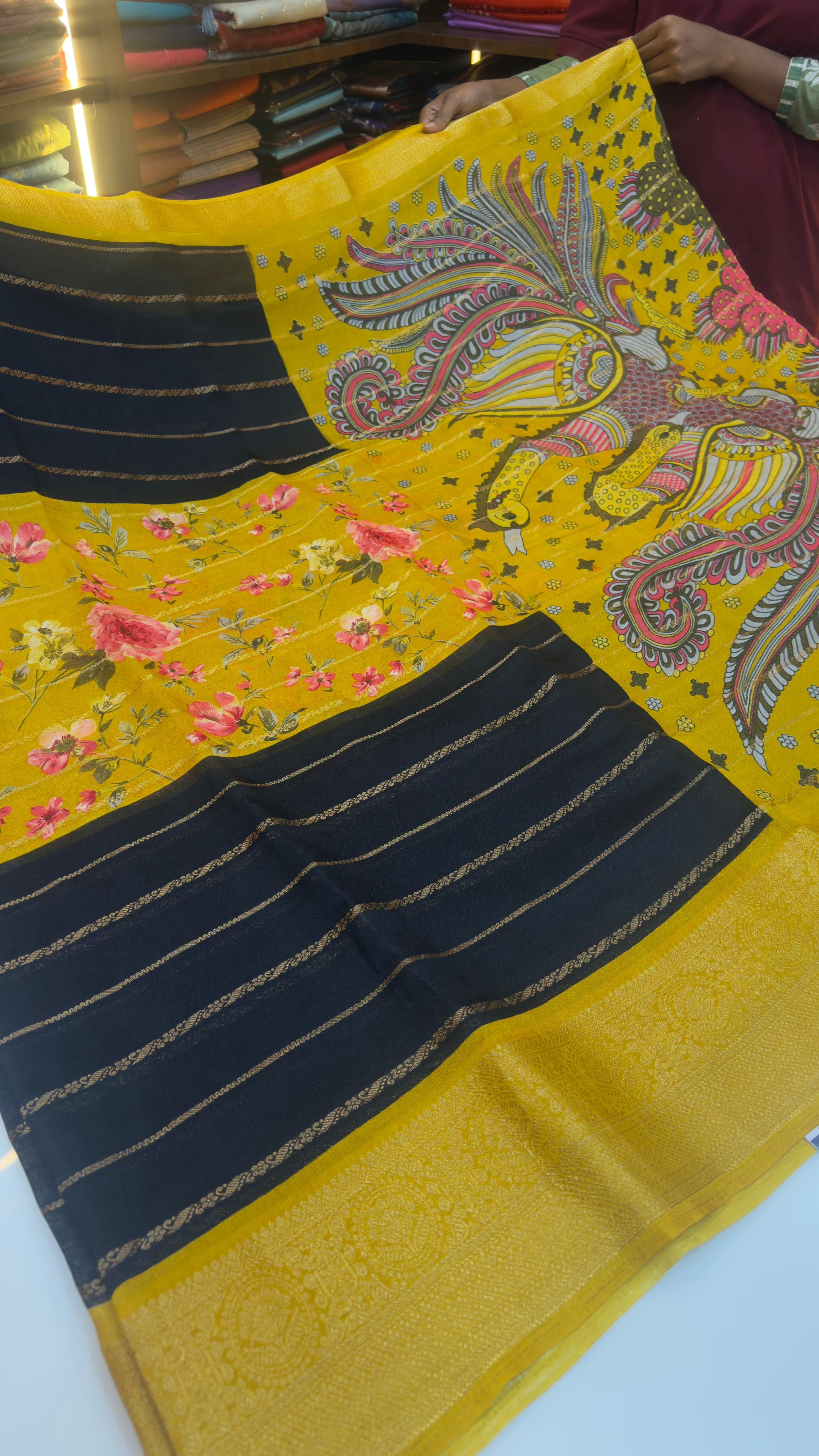 Center desgin sarees