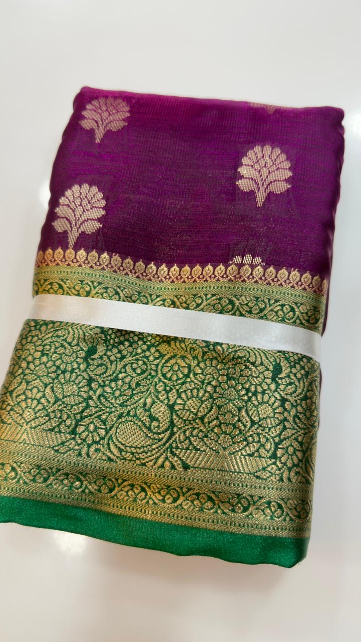 Soft Kanchi Patti inspired sarees