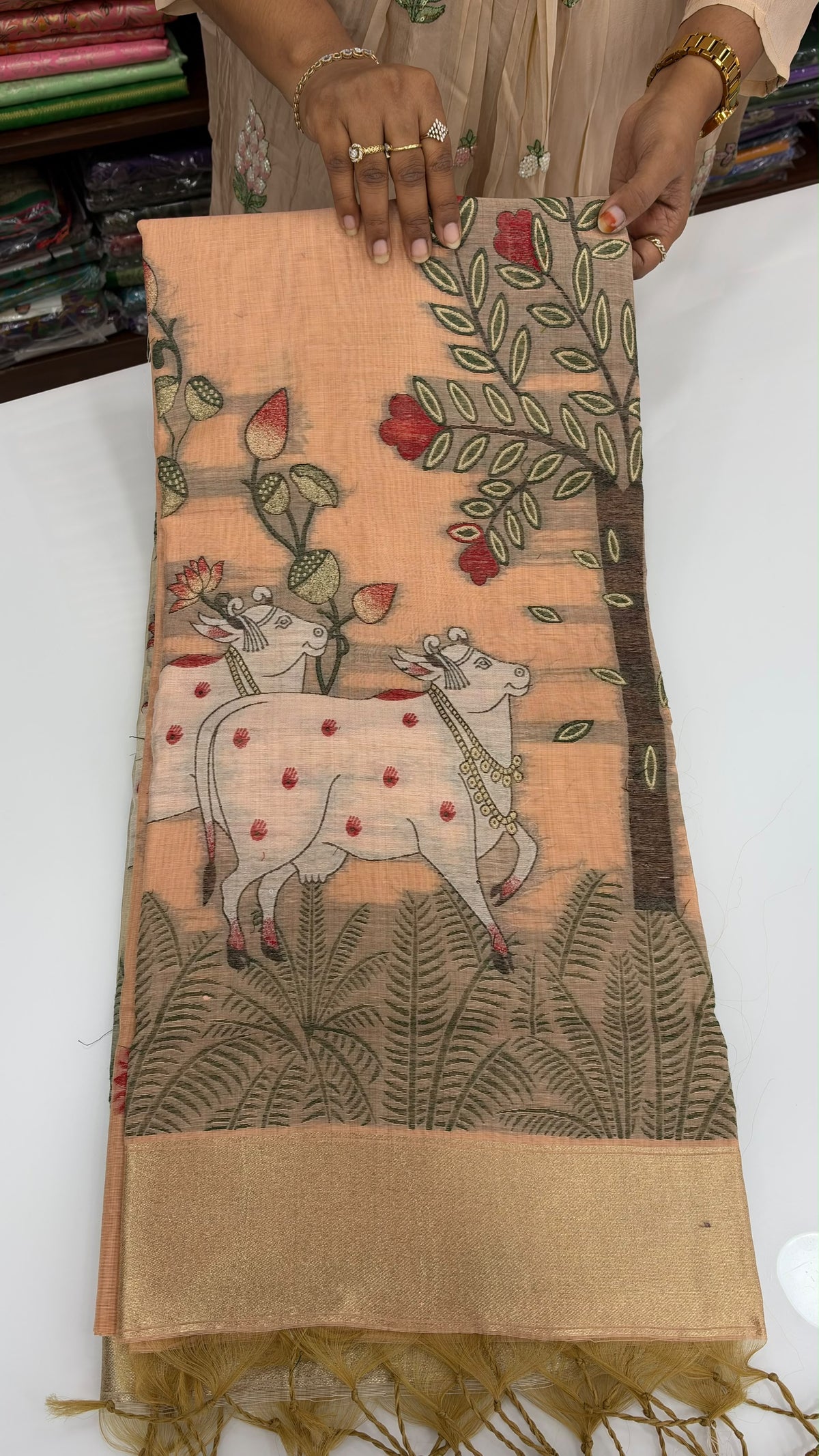 Kandhan cotton fancy sarees