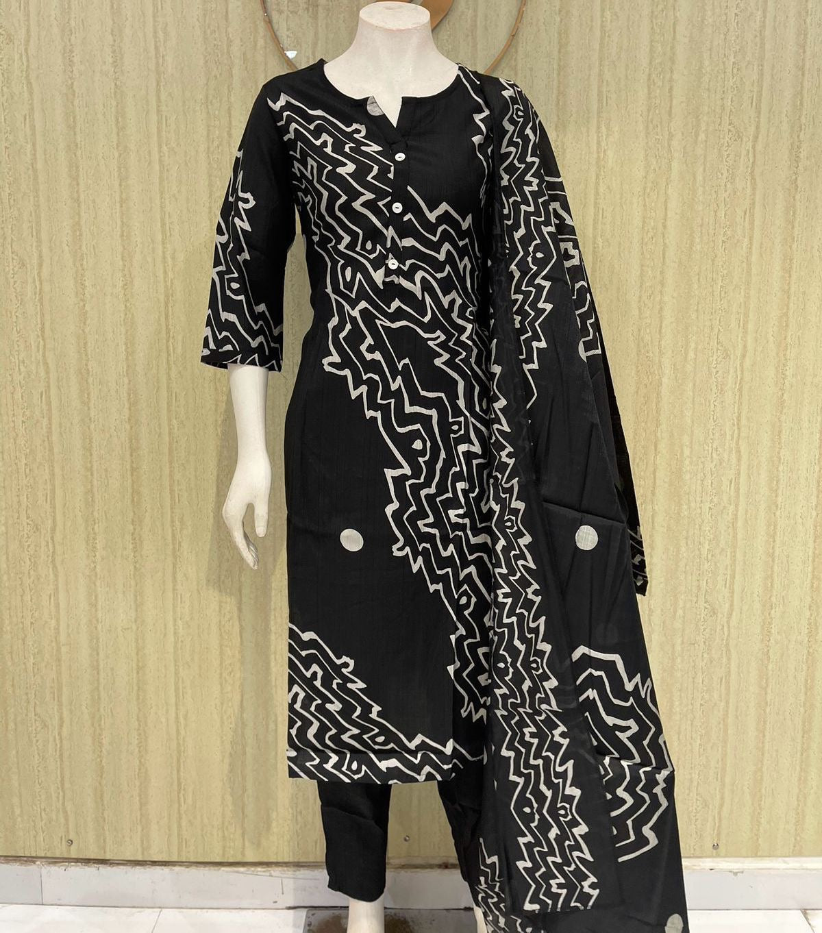 Premium quality vertical fabric 3 piece set