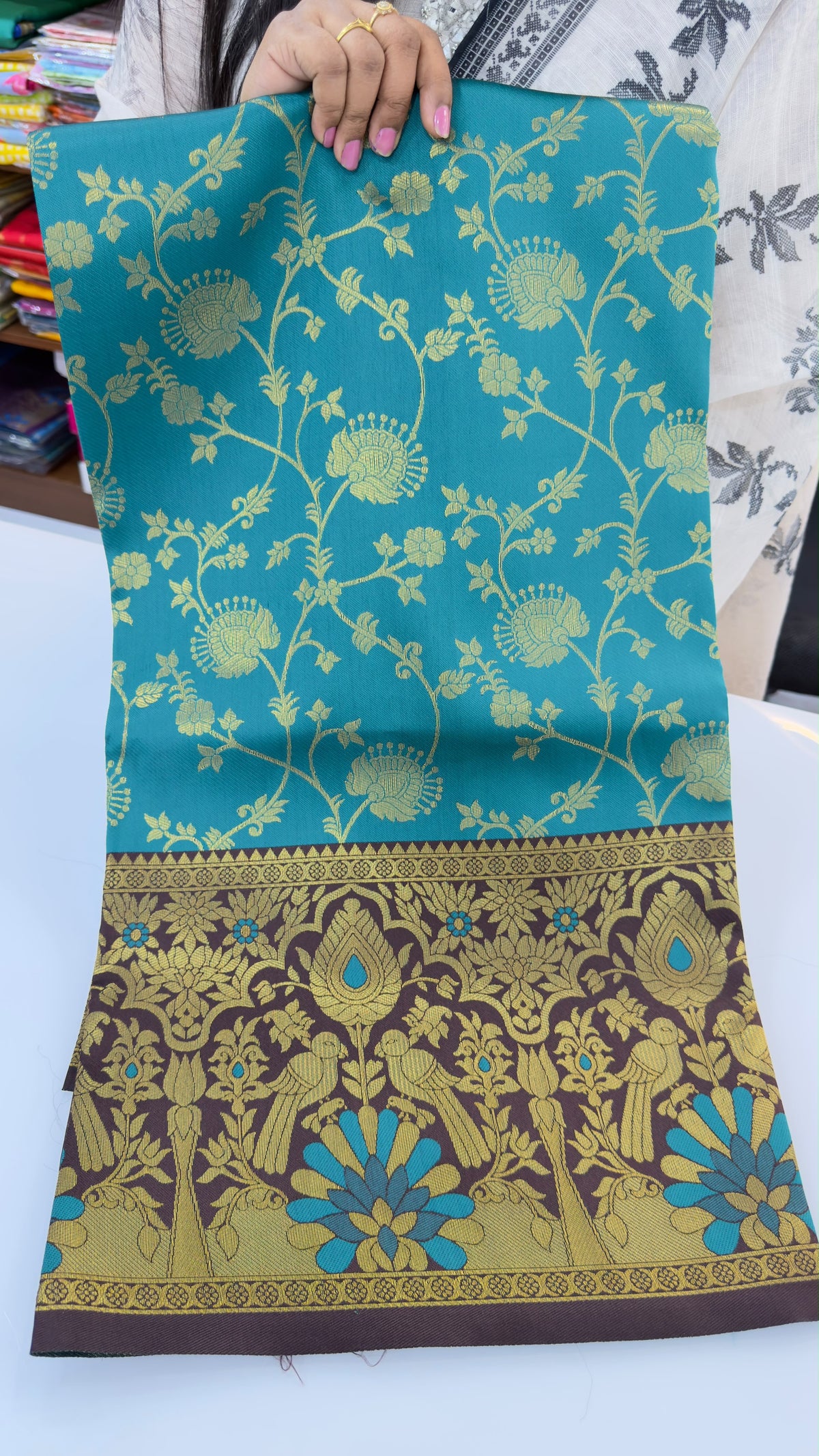 Meenakari korvai Pattu sarees