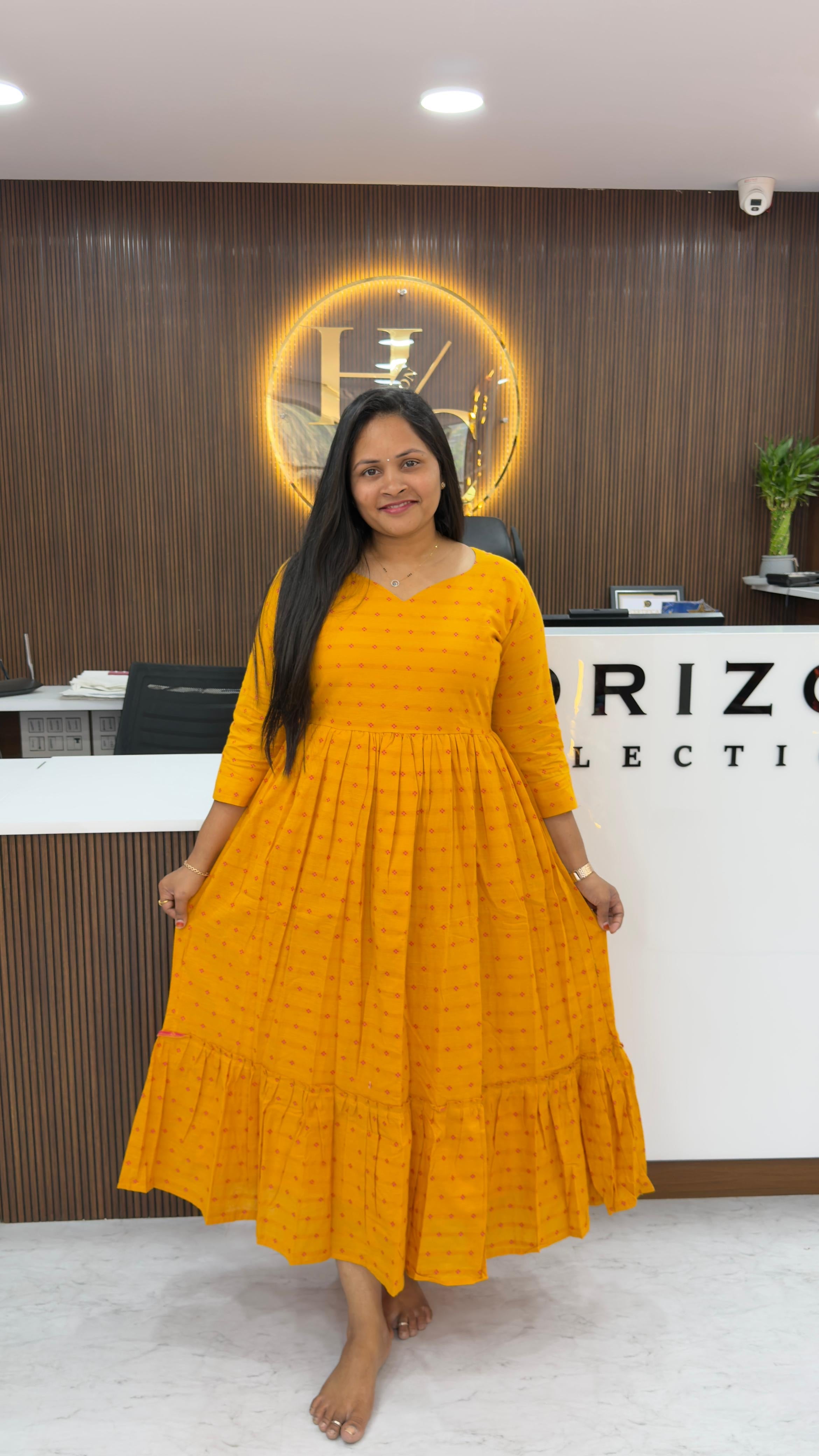 Pure cotton jamdhani frocks
