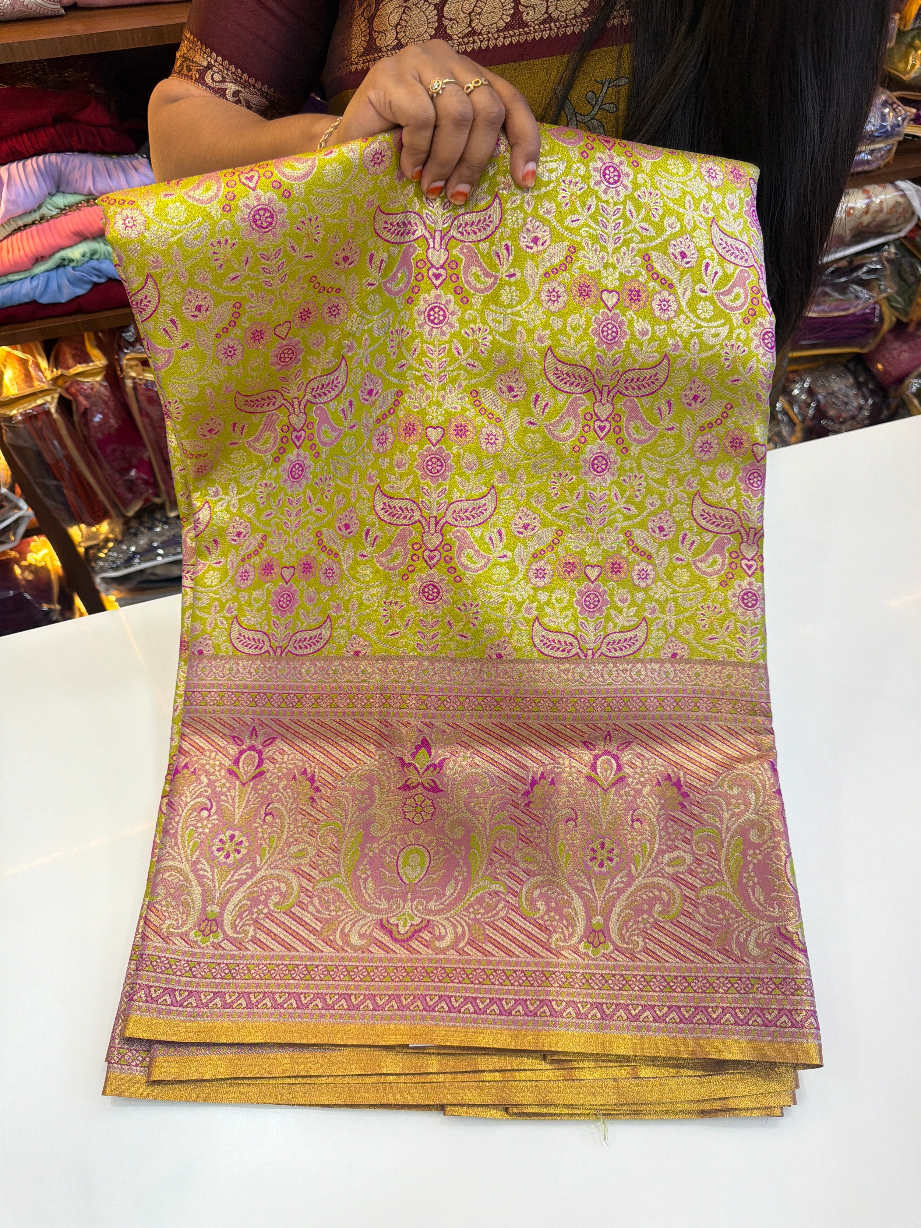 Meenakari Pattu sarees