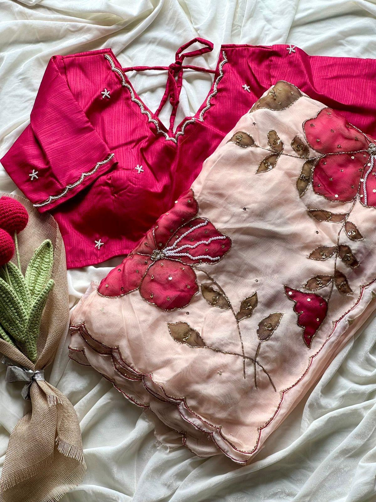 Soft Tabi silk designer saree