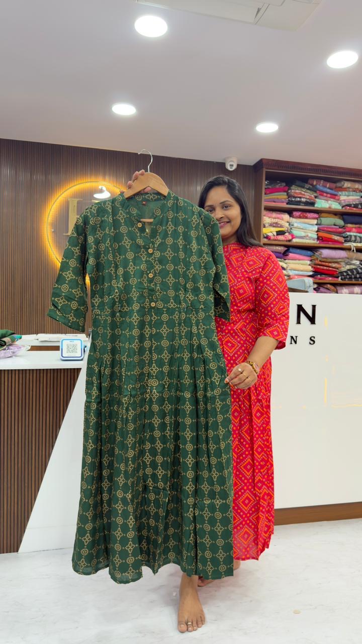 Rayon feeding frocks