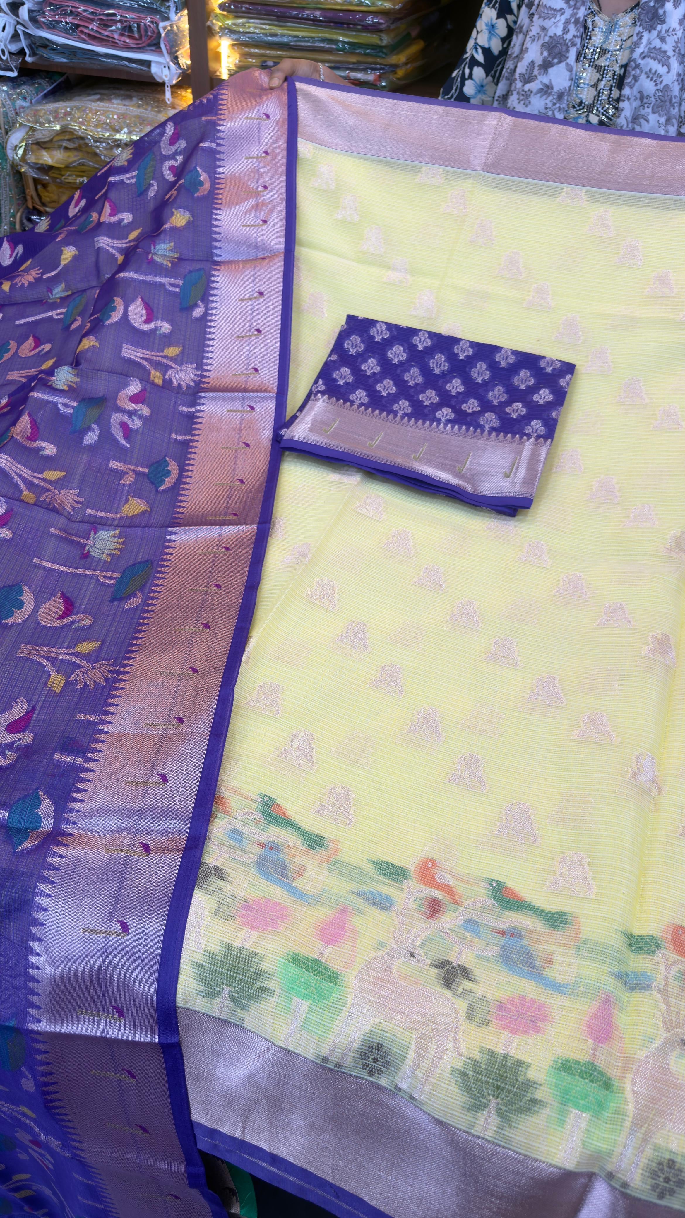 Zari Kota lehengas