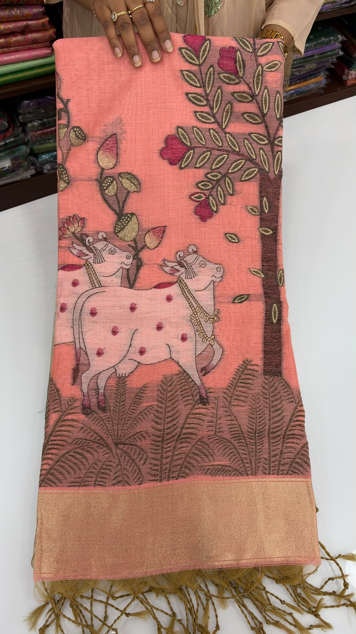 Kandhan cotton fancy sarees