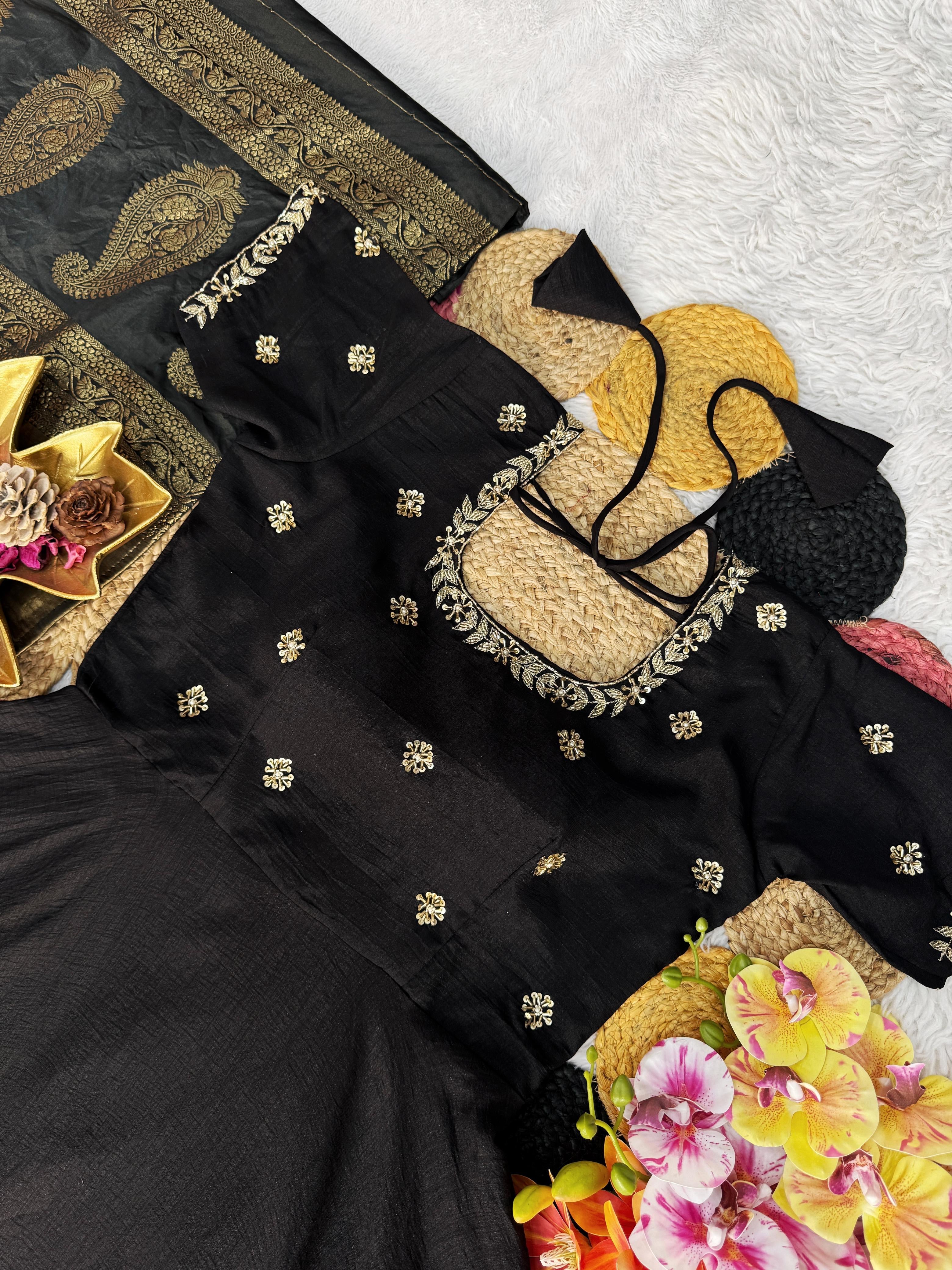 Long gown with duppata