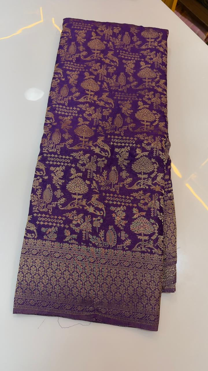 Banarasi viscous all over weaving saree